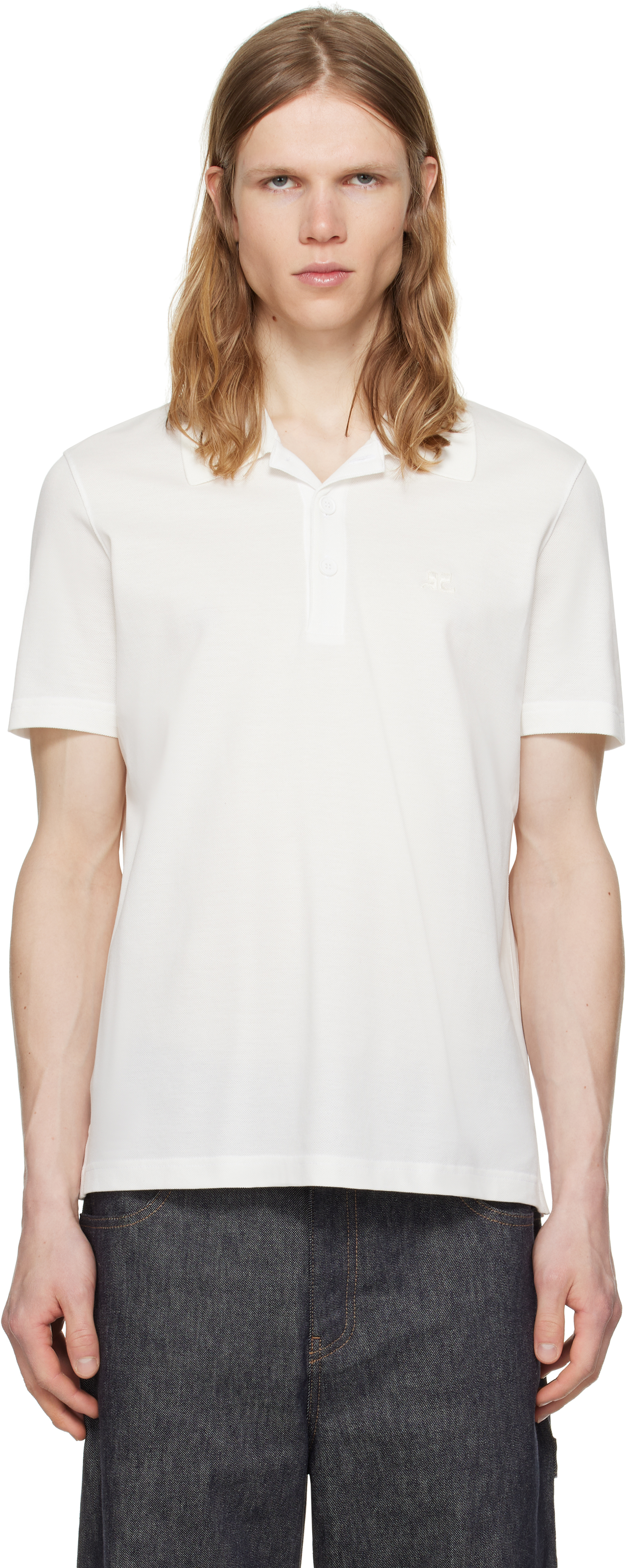 【関税込み】Signature Polo - Courreges - Cotton - White Polo Courrèges White size 4 US in Cotton - 41548511