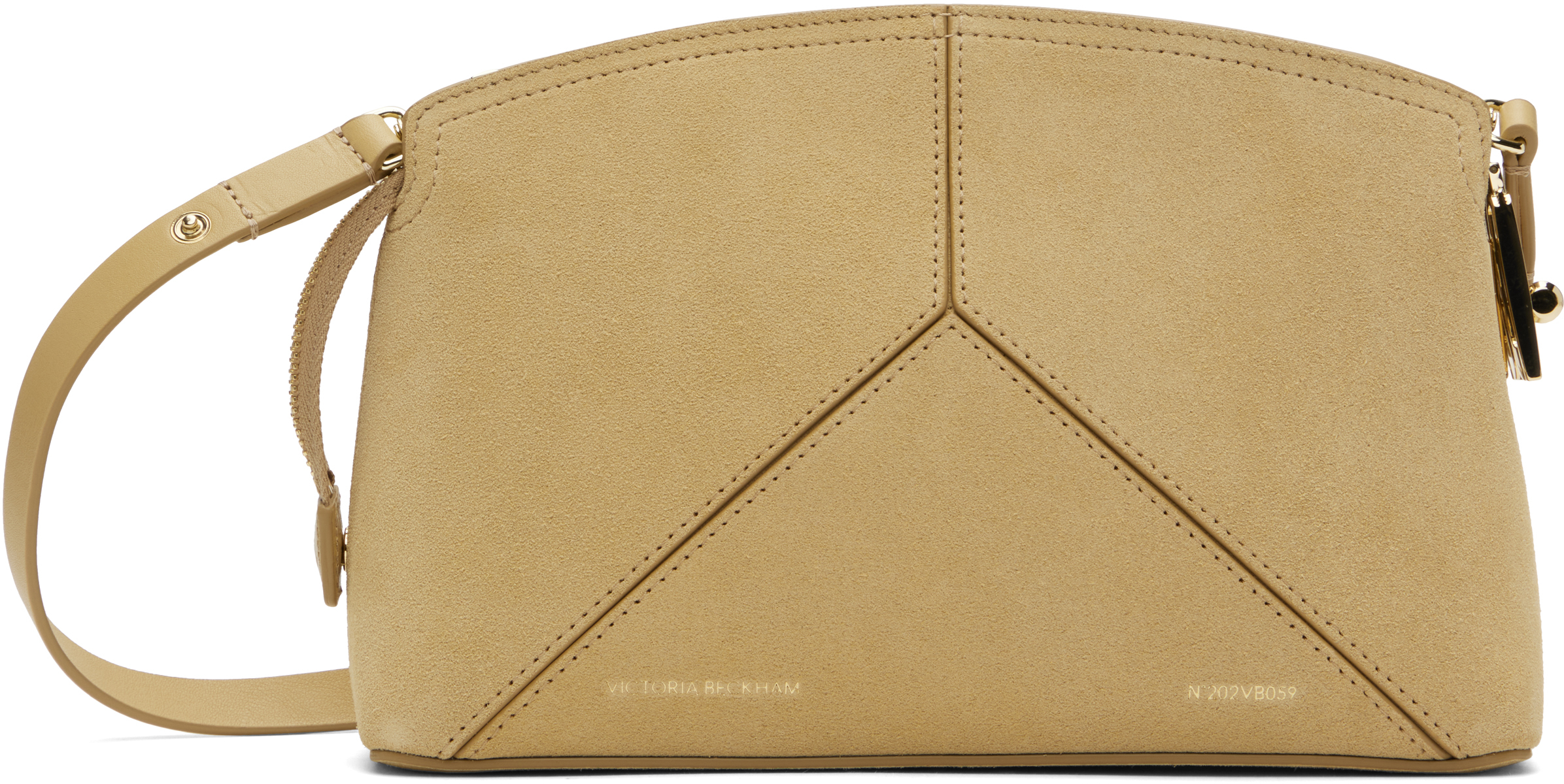 Victoria Beckham Beige 'victoria' Crossbody Bag In Sand