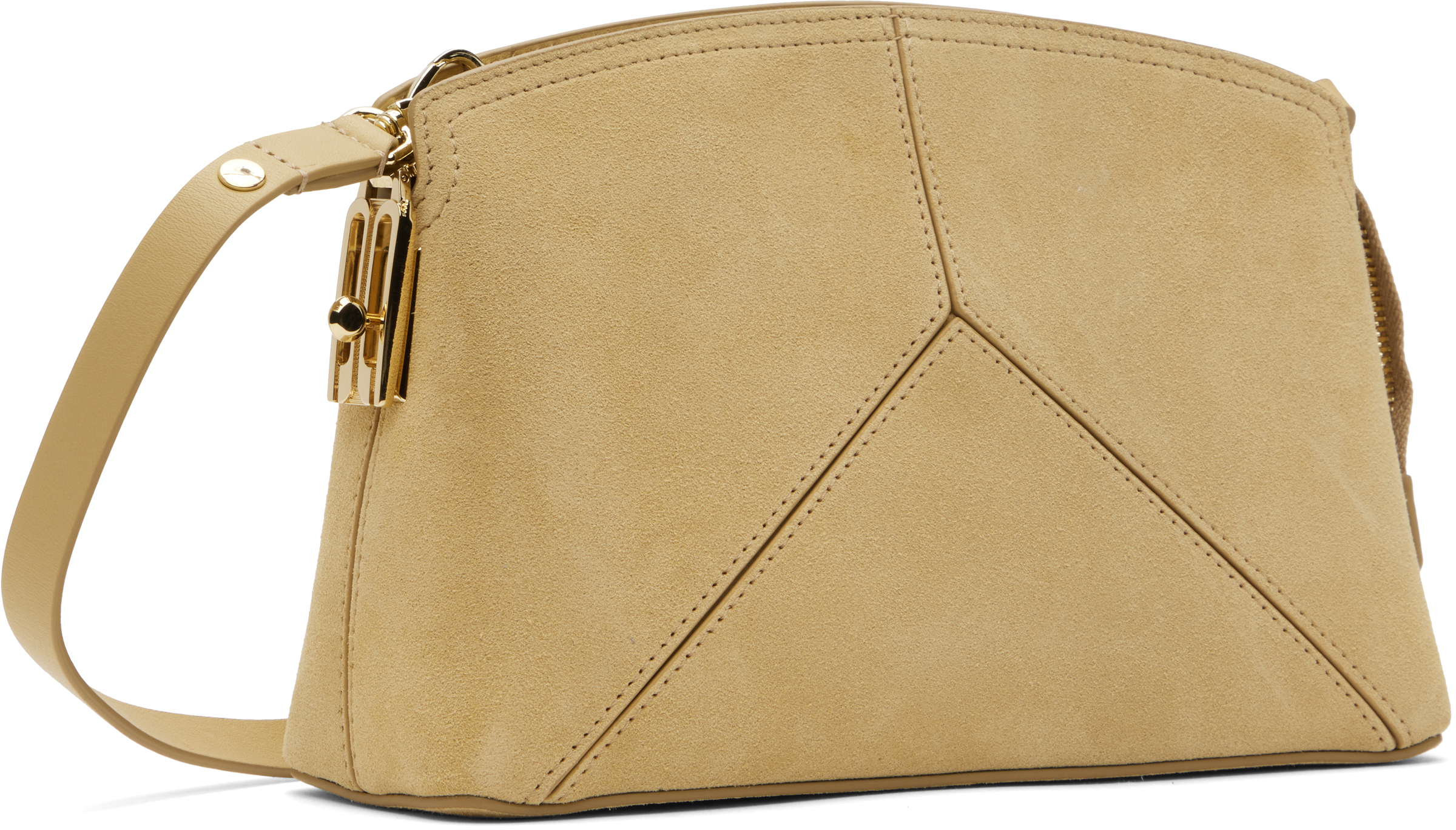 Victoria Beckham Beige 'victoria' Crossbody Bag In Sand