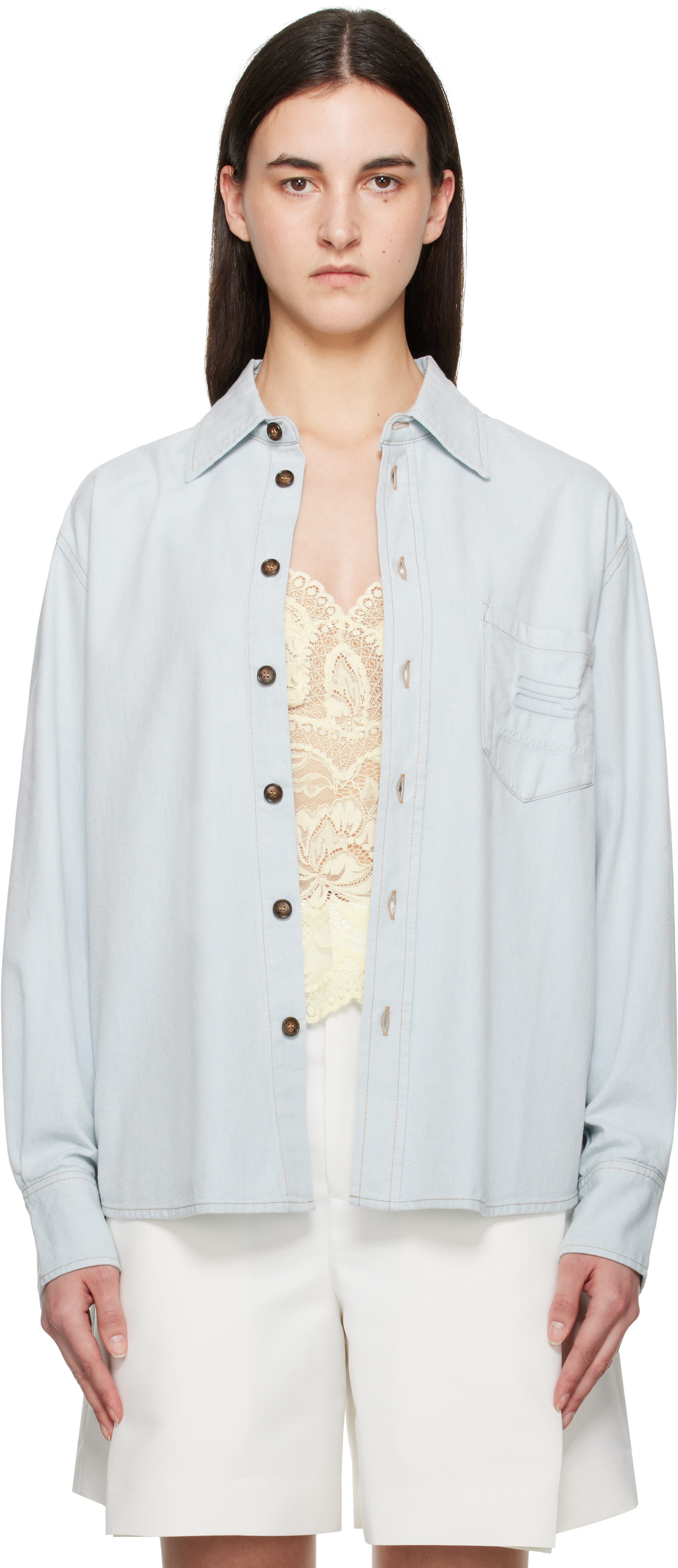 Blue Oversized Denim Shirt