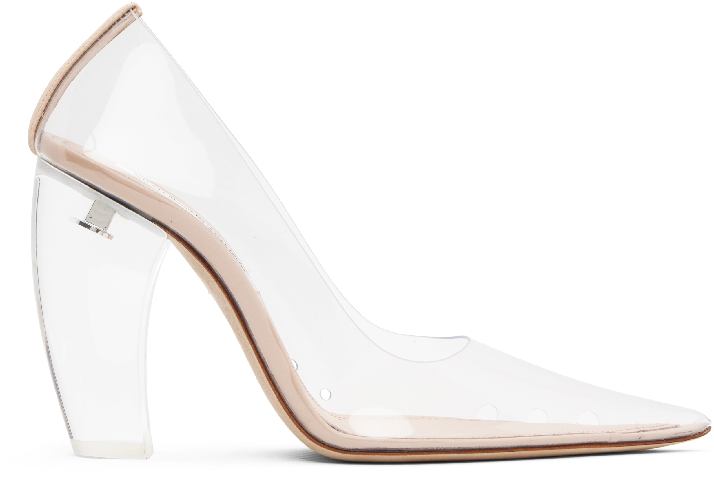 Victoria Beckham Transparent Pump Plexi Heels In Nude