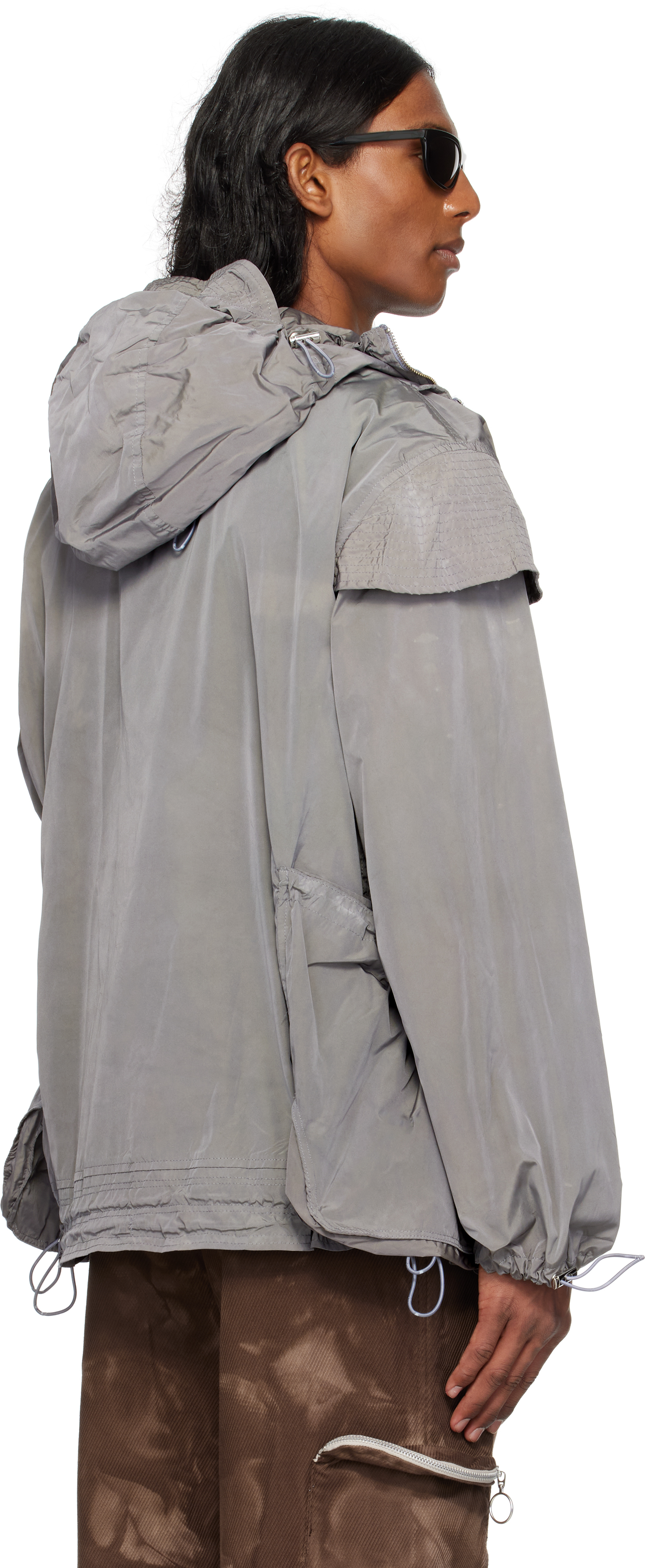 Charlie Constantinou Ssense Exclusive Gray Technical 2.0 Jacket In Graphite (dark Grey)
