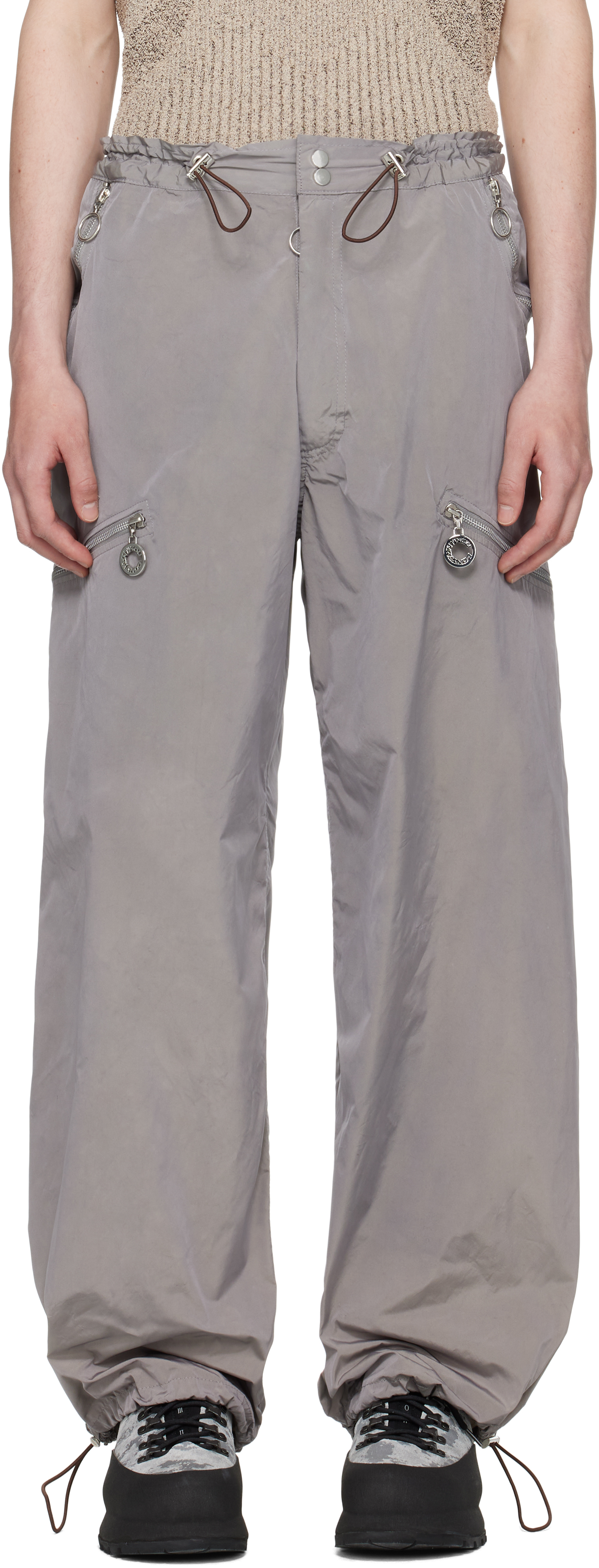 SSENSE Exclusive Gray Nylon Essential Cargo Pants