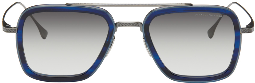 Blue & Gunmetal Flight.006 Sunglasses