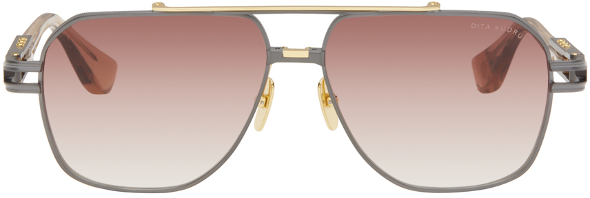 Gunmetal & Gold Kudru Sunglasses