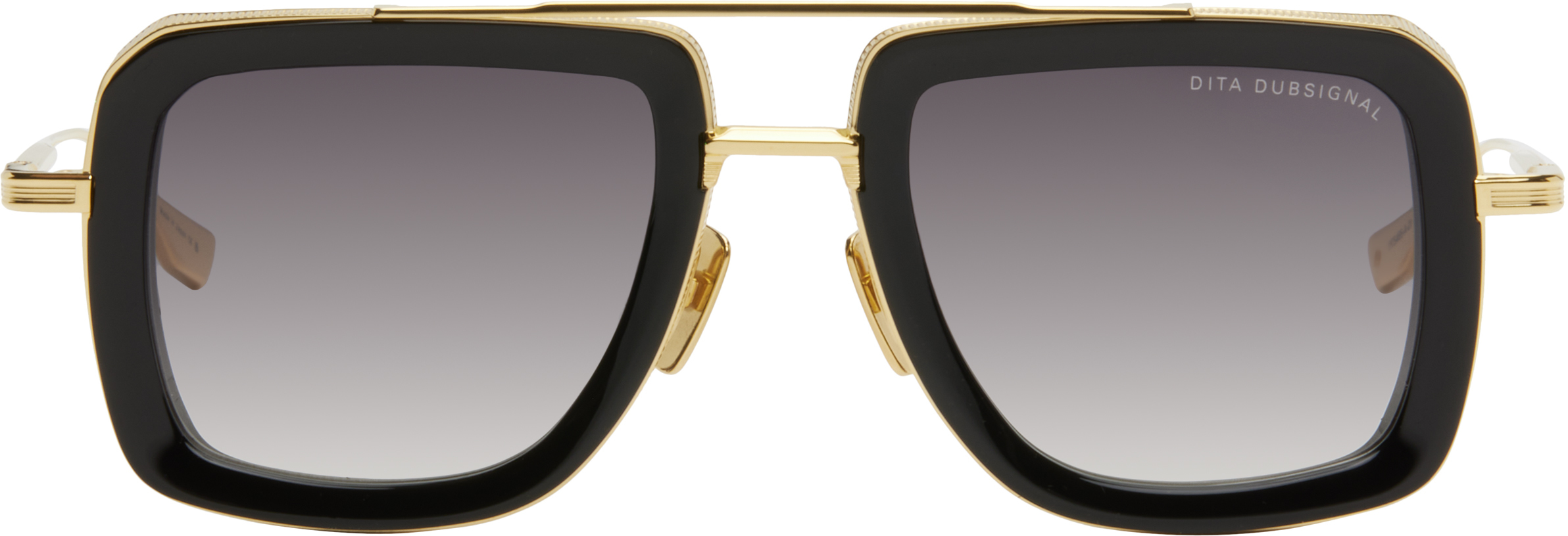 Gold & Black Dubsignal Sunglasses