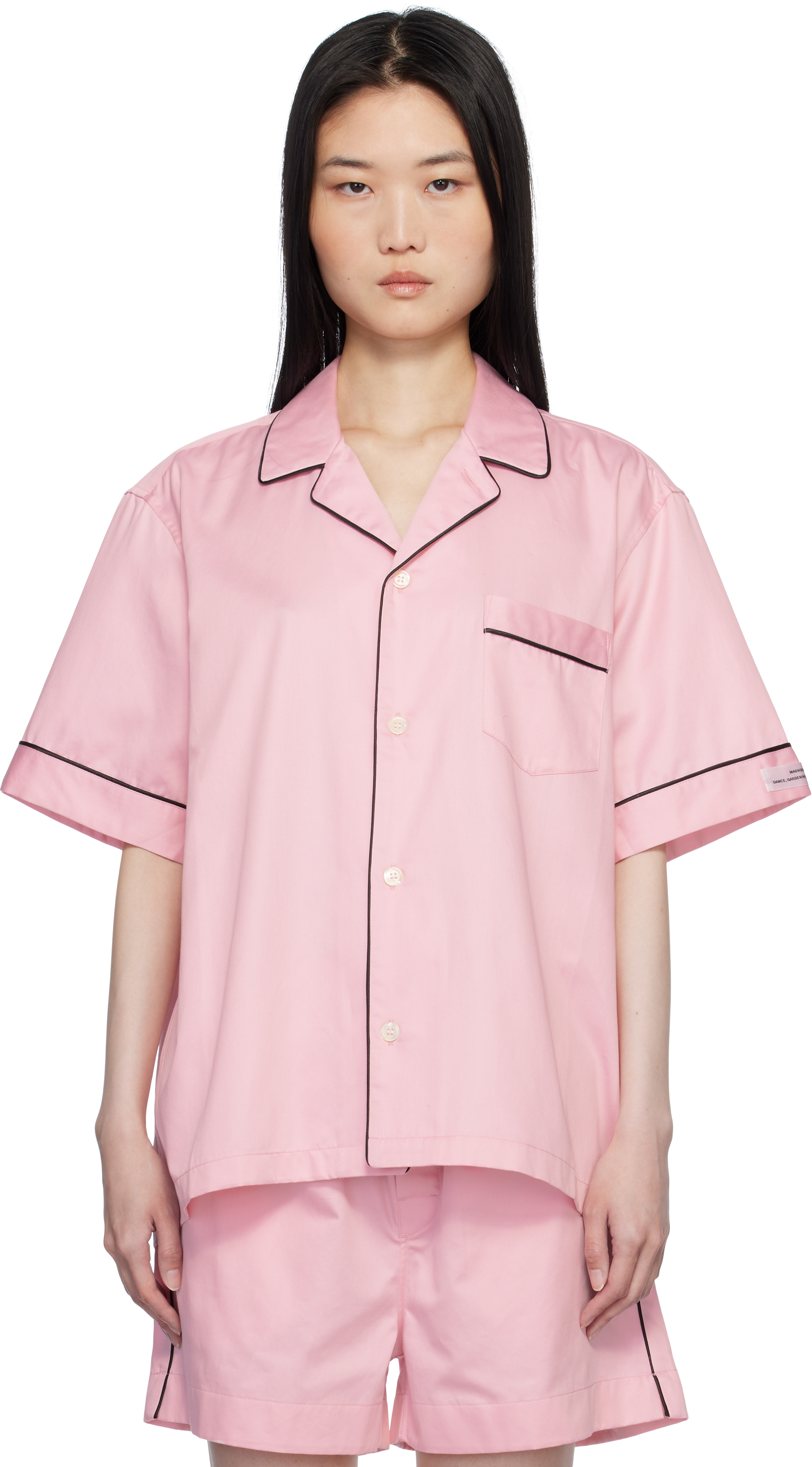 Pink Sorbetto Short Sleeve Pyjama Shirt