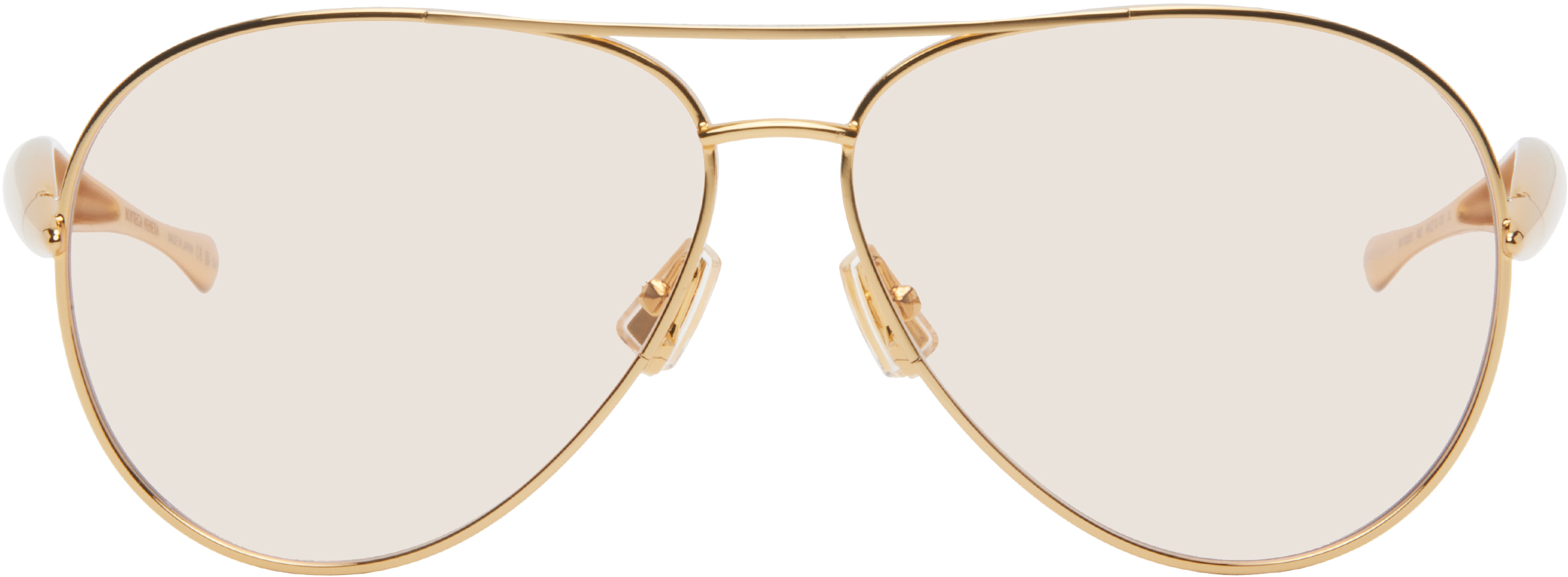 Gold Sardine Aviator Sunglasses