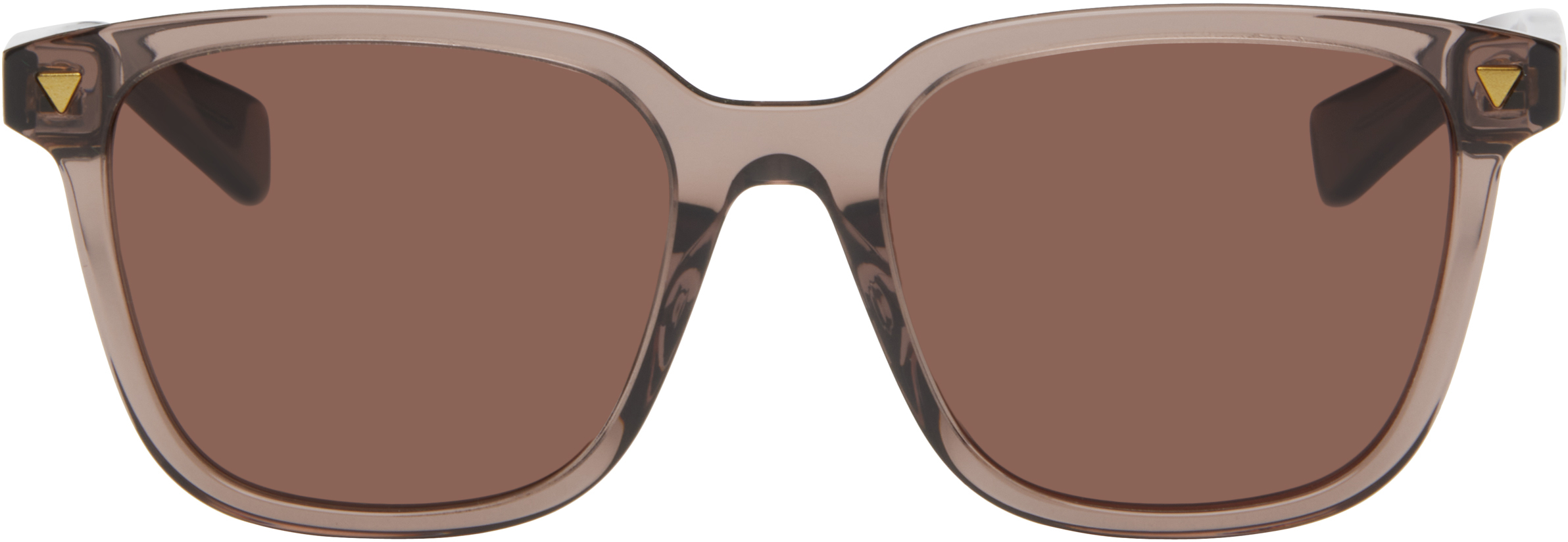 Brown Soft Recycled Acetate Square Sunglasses