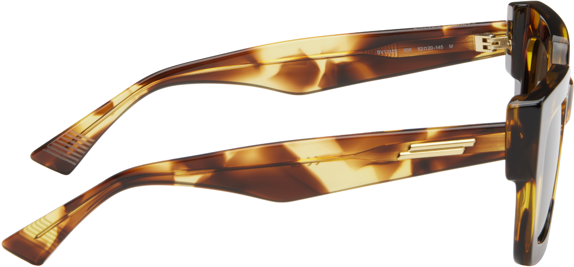 Bottega Veneta Brown Classic Square Sunglasses In 005 Havana