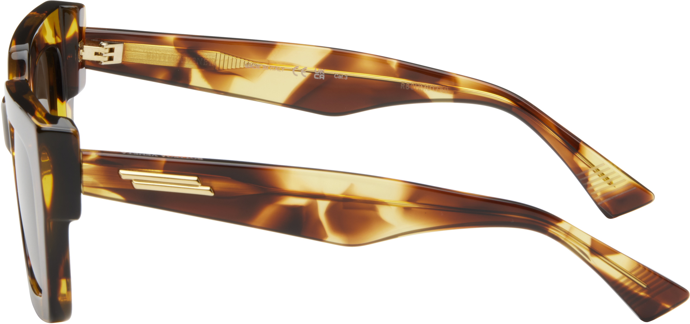 Bottega Veneta Brown Classic Square Sunglasses In 005 Havana