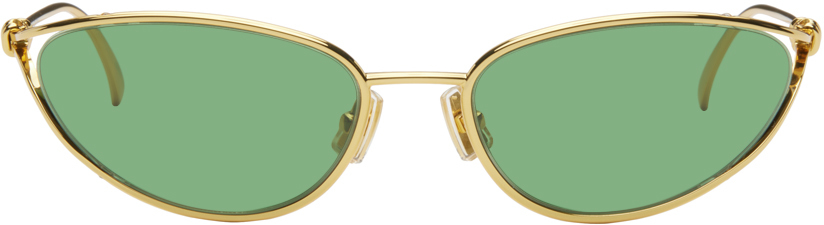 Gold Knot Cat-Eye Sunglasses