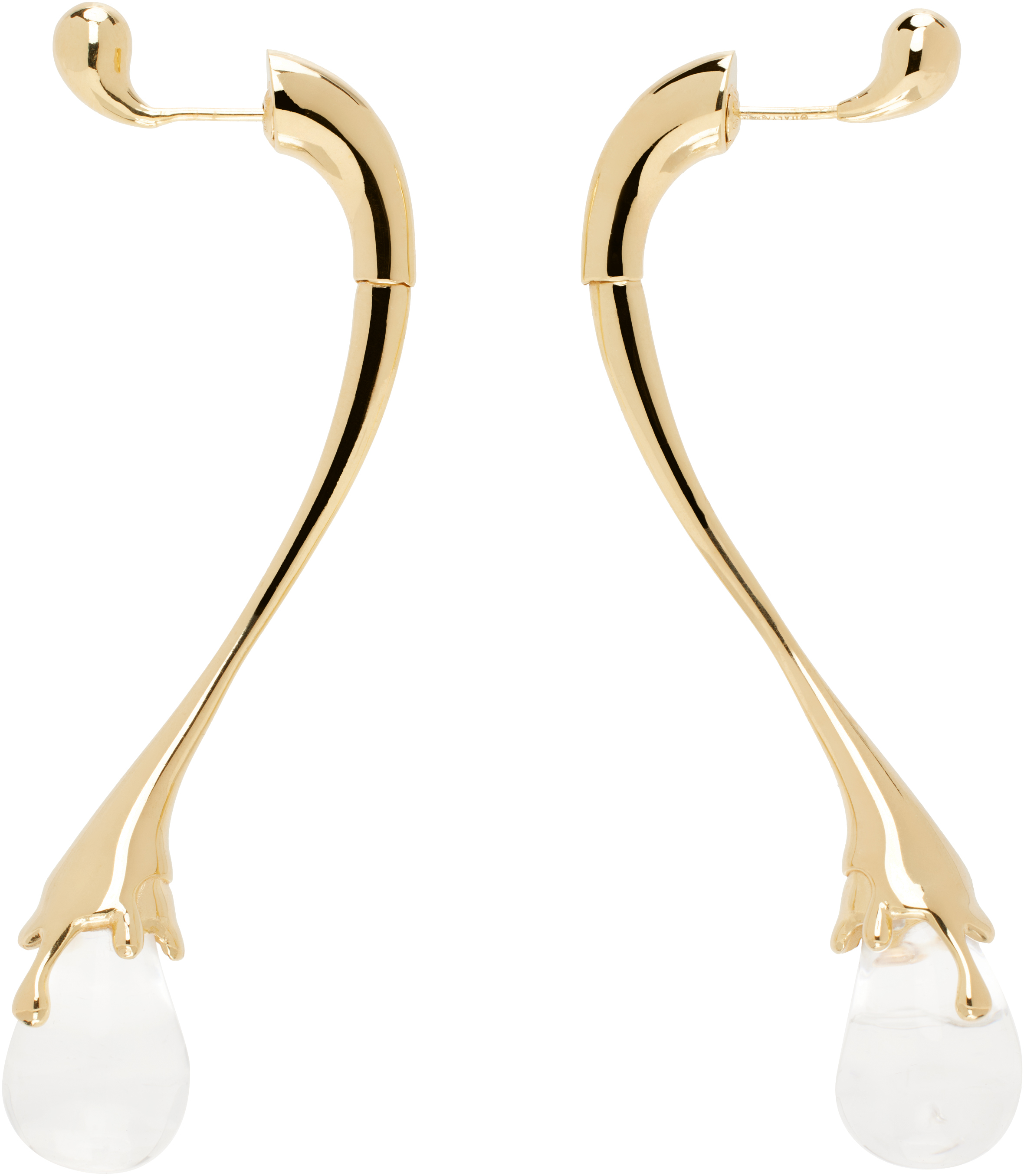 【関税＆送料込み】Bottega Veneta Drop Clip-On Earrings Buy Bottega Veneta Drop Clip Earrings 'Yellow Gold' - 795593