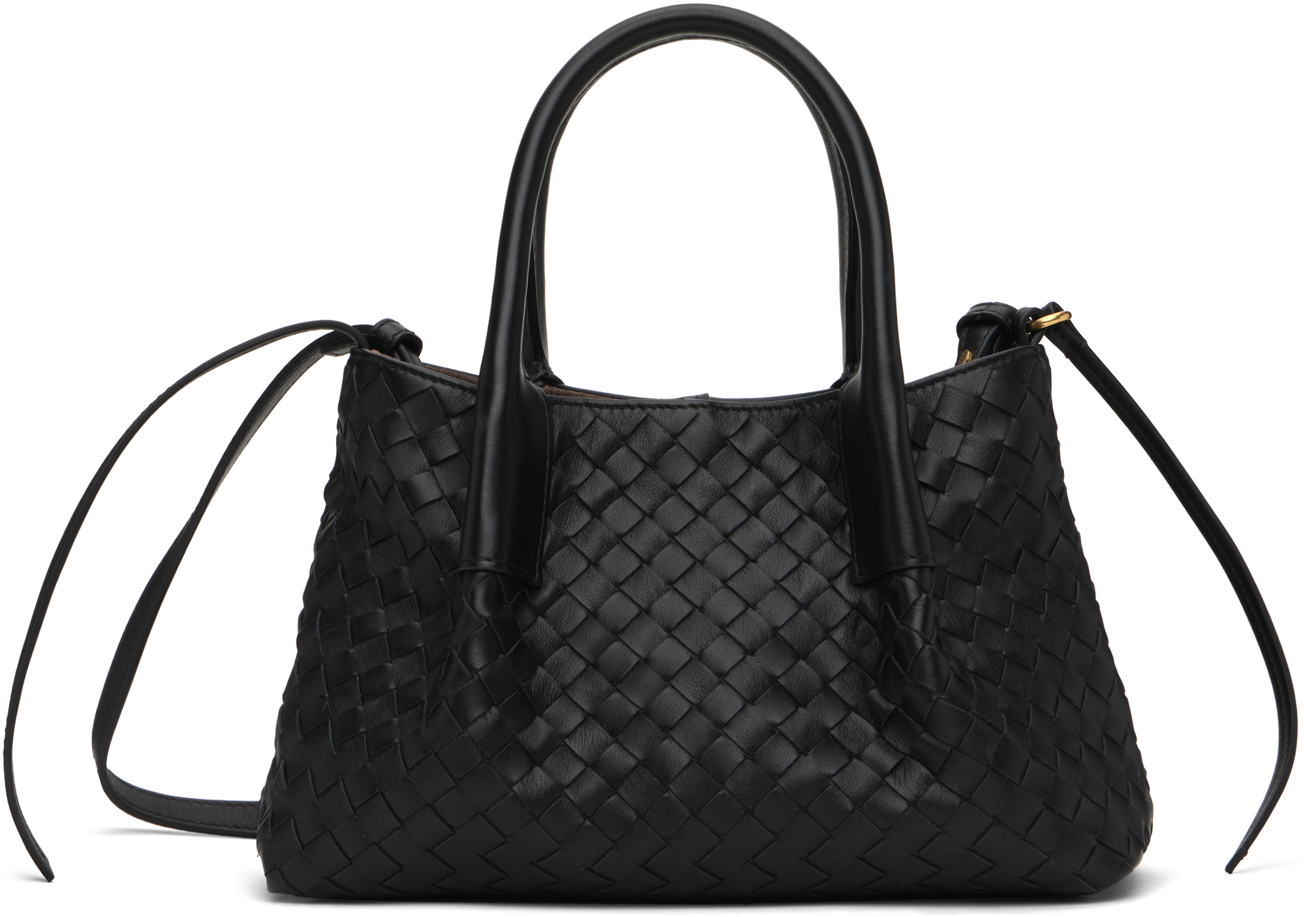 Bottega Veneta Black Small Pinacoteca Bag In 1206 Black/fondant-m