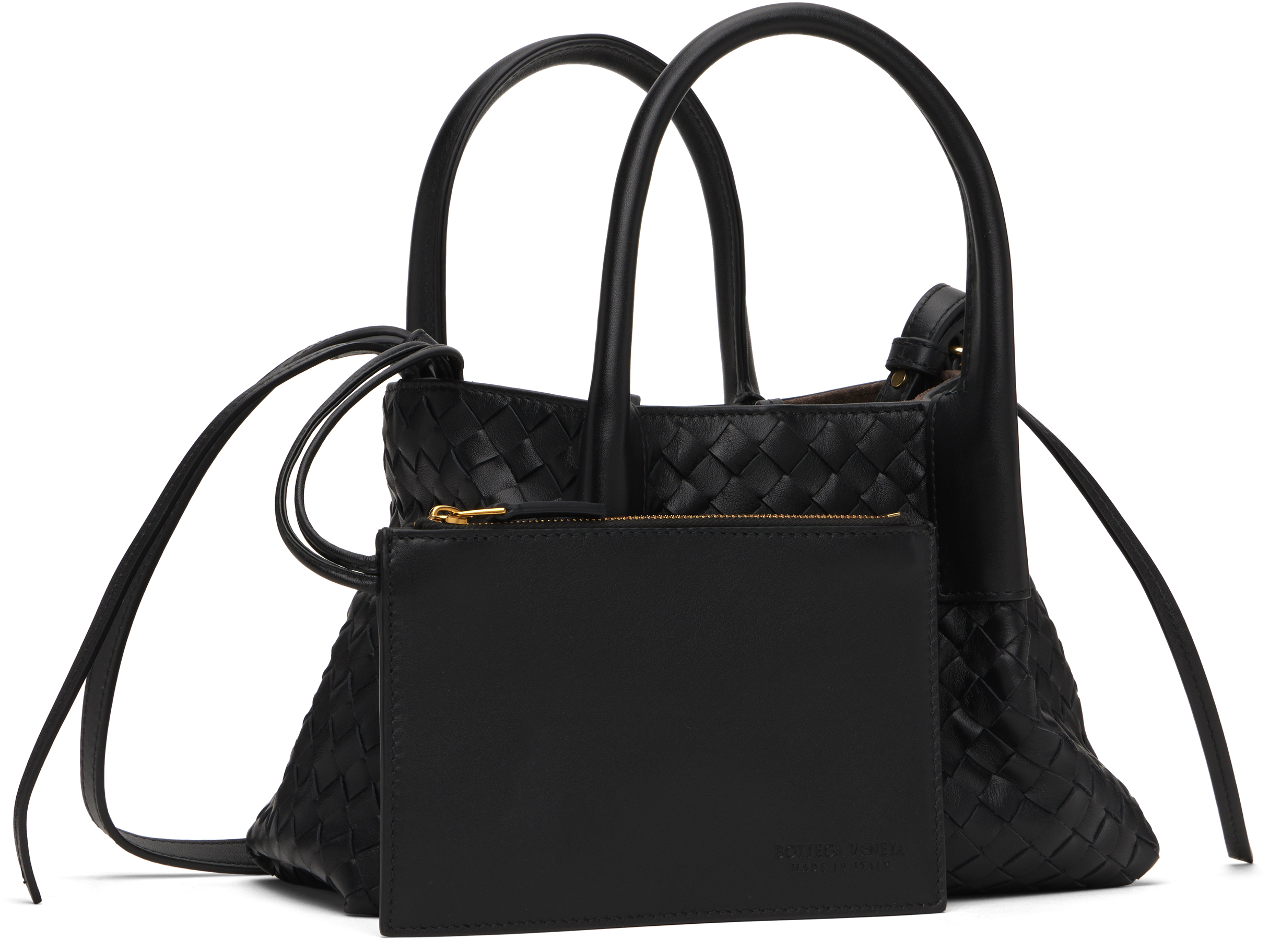Bottega Veneta Black Small Pinacoteca Bag | ModeSens