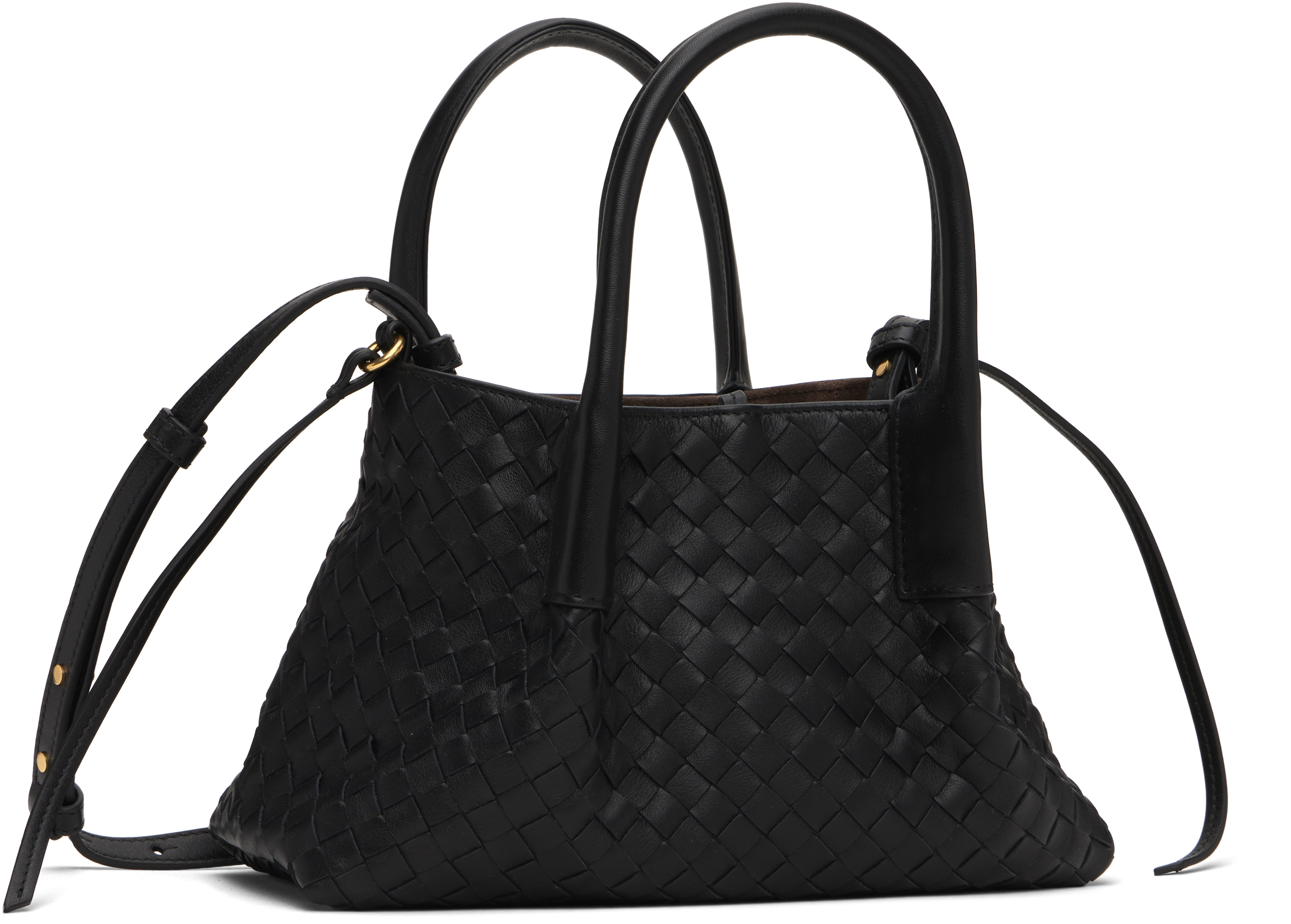 Bottega Veneta Black Small Pinacoteca Bag In 1206 Black/fondant-m