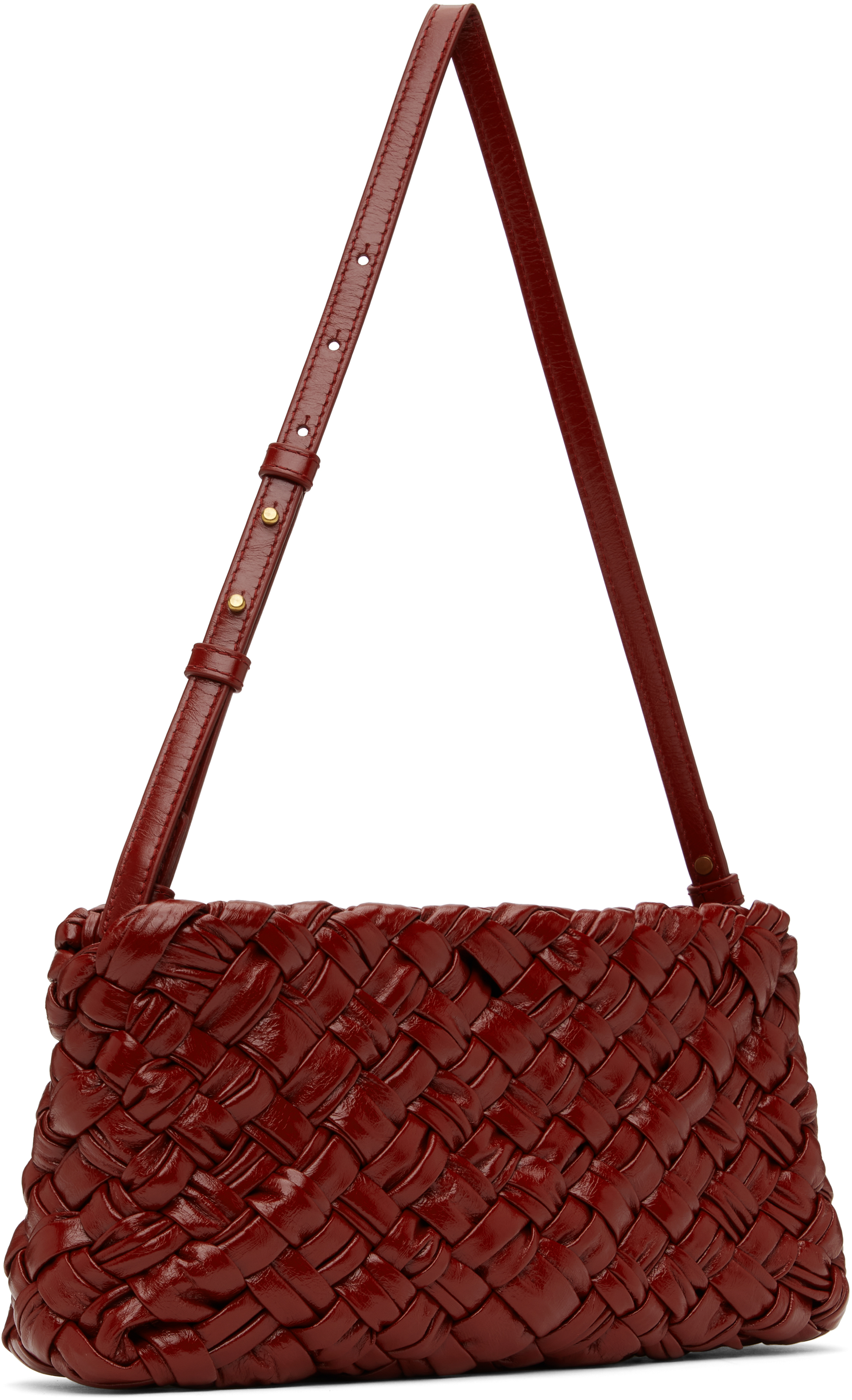 Bottega Veneta Red Kalimero Cha-cha Bag In 6564 Rosewood-m Bras