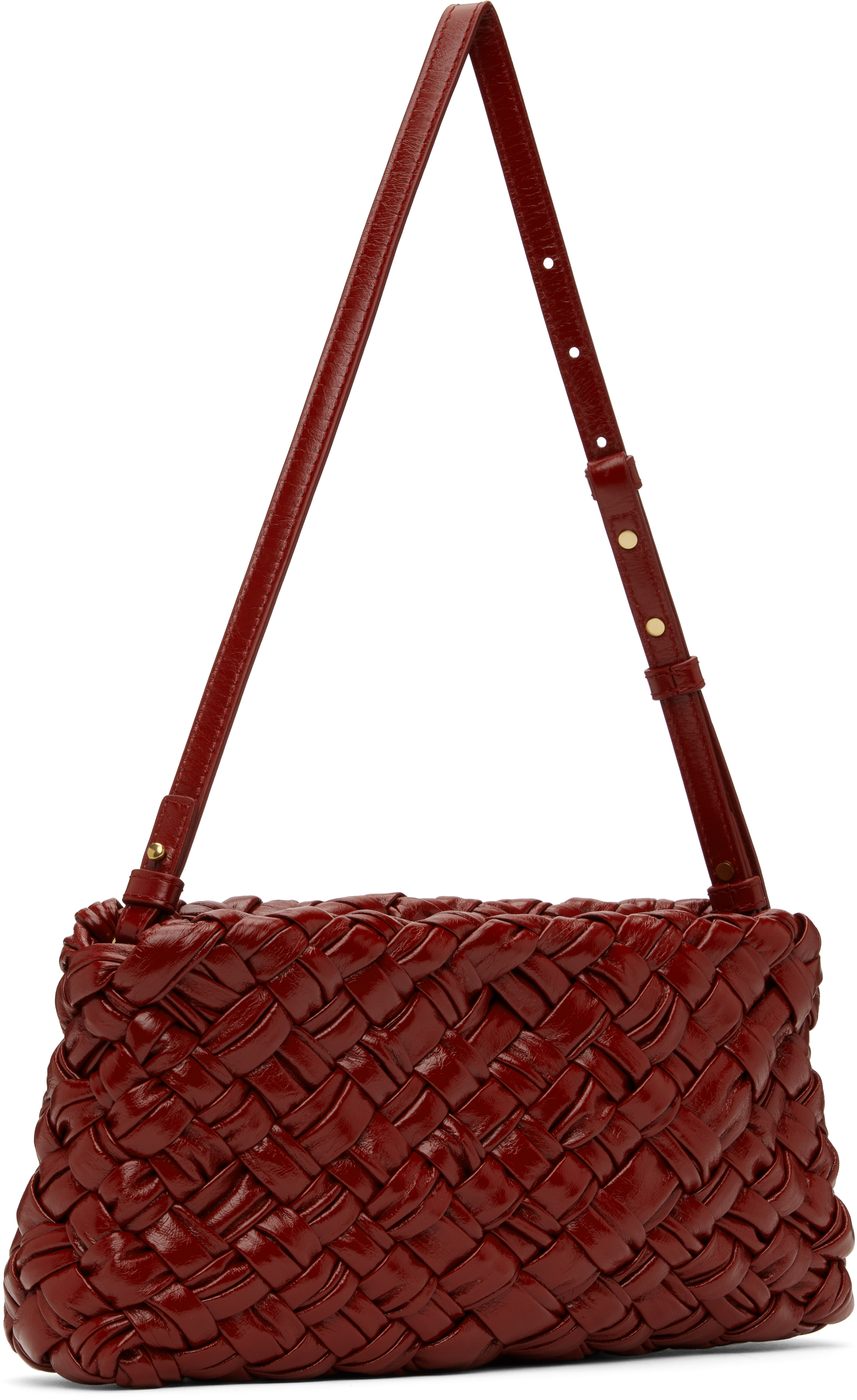 Bottega Veneta Red Kalimero Cha-cha Bag In 6564 Rosewood-m Bras