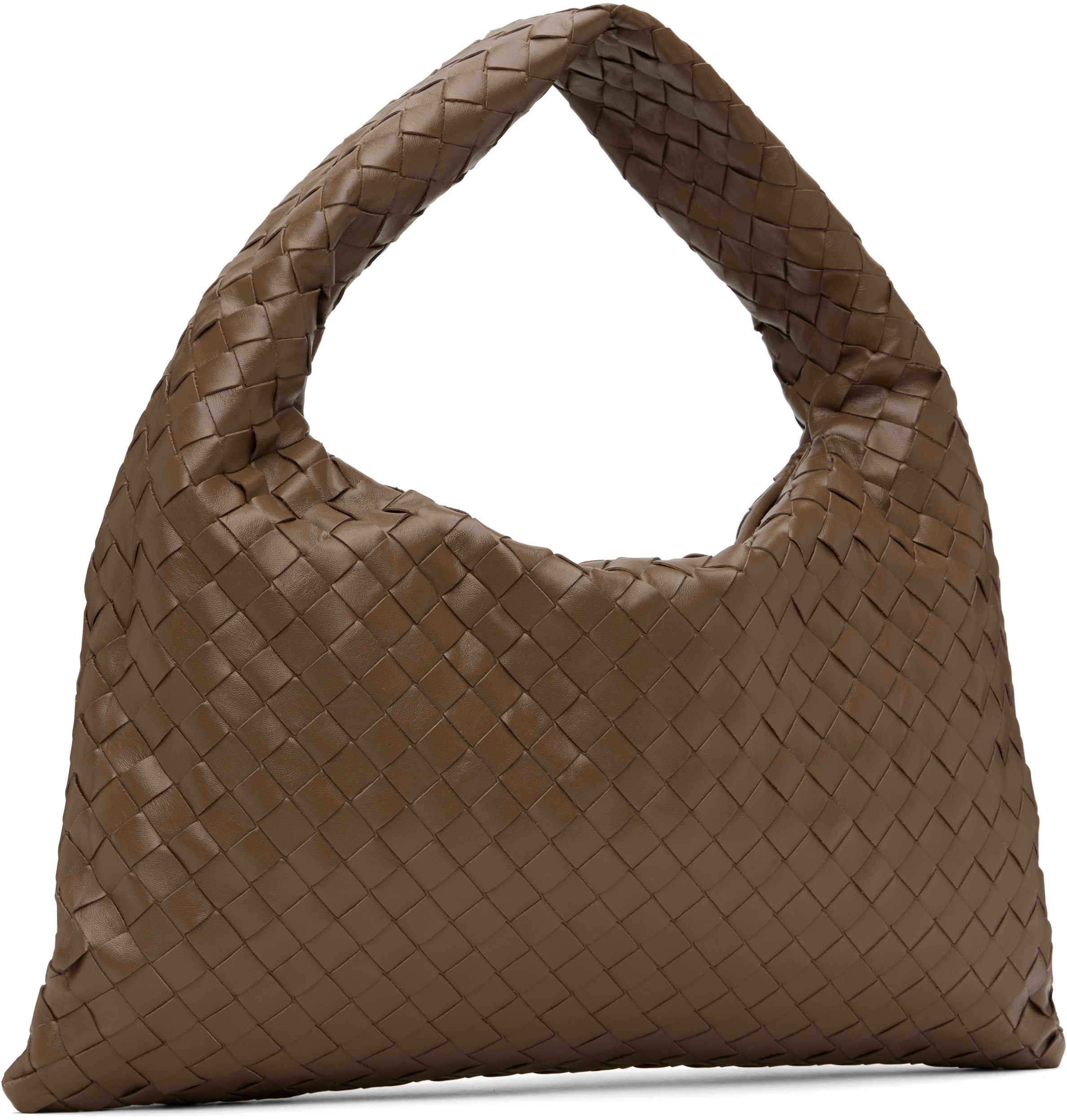 Bottega Veneta Hop Small Leather Shoulder Bag In 2360 Pinecone-m Bras