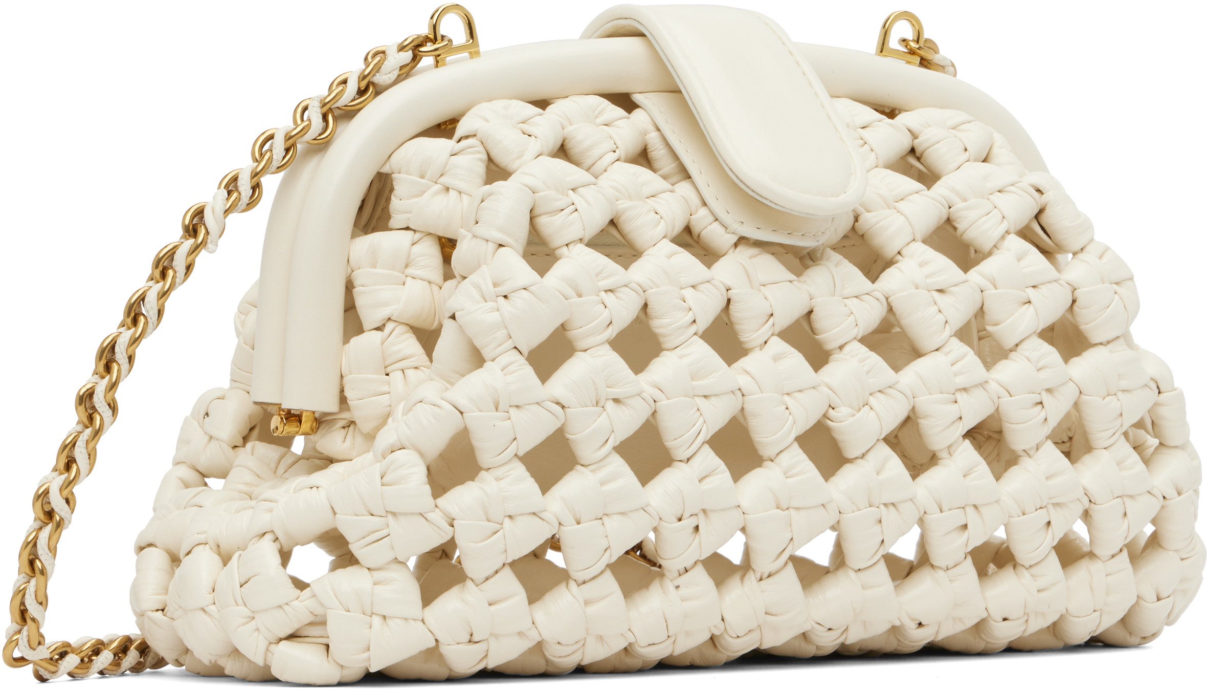 Bottega Veneta Off-white Small Lauren Bag
