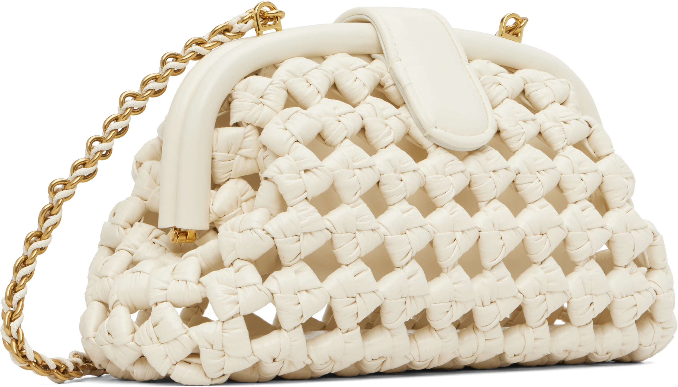 Bottega Veneta Off-white Small Lauren Bag