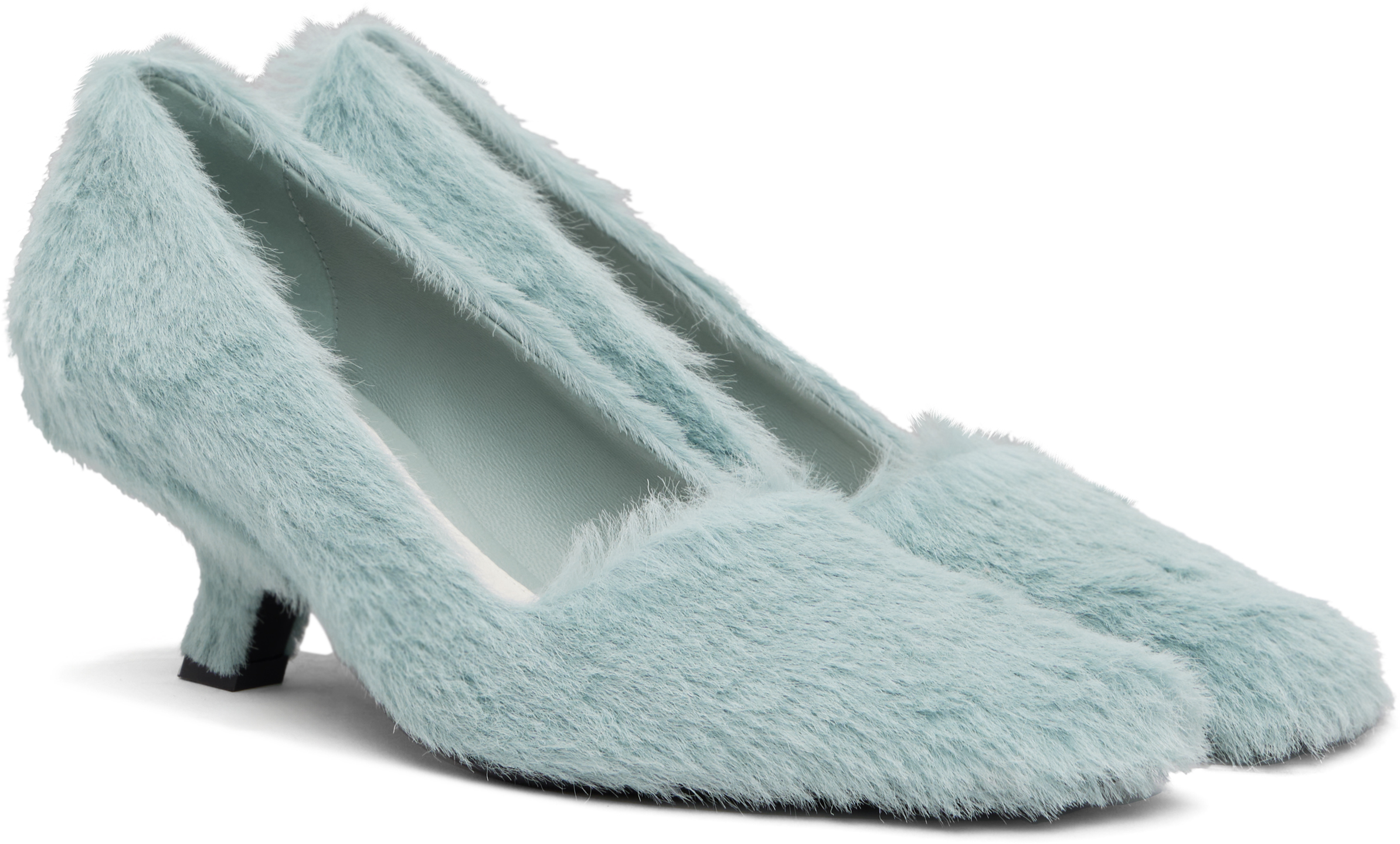 Bottega Veneta Blue Boogie Heels In 4718 Hail
