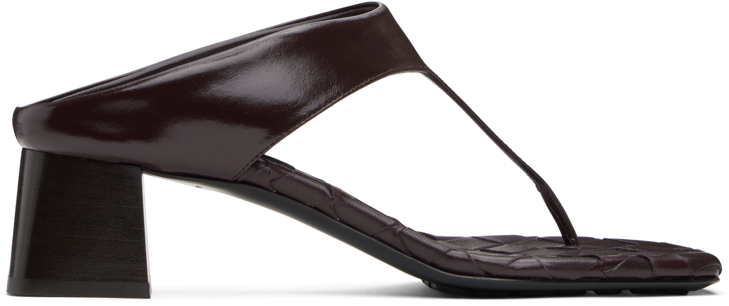 新作【Bottega Veneta】Marella トングサンダル Bottega Veneta: バーガンディ Marella トングヒール サンダル