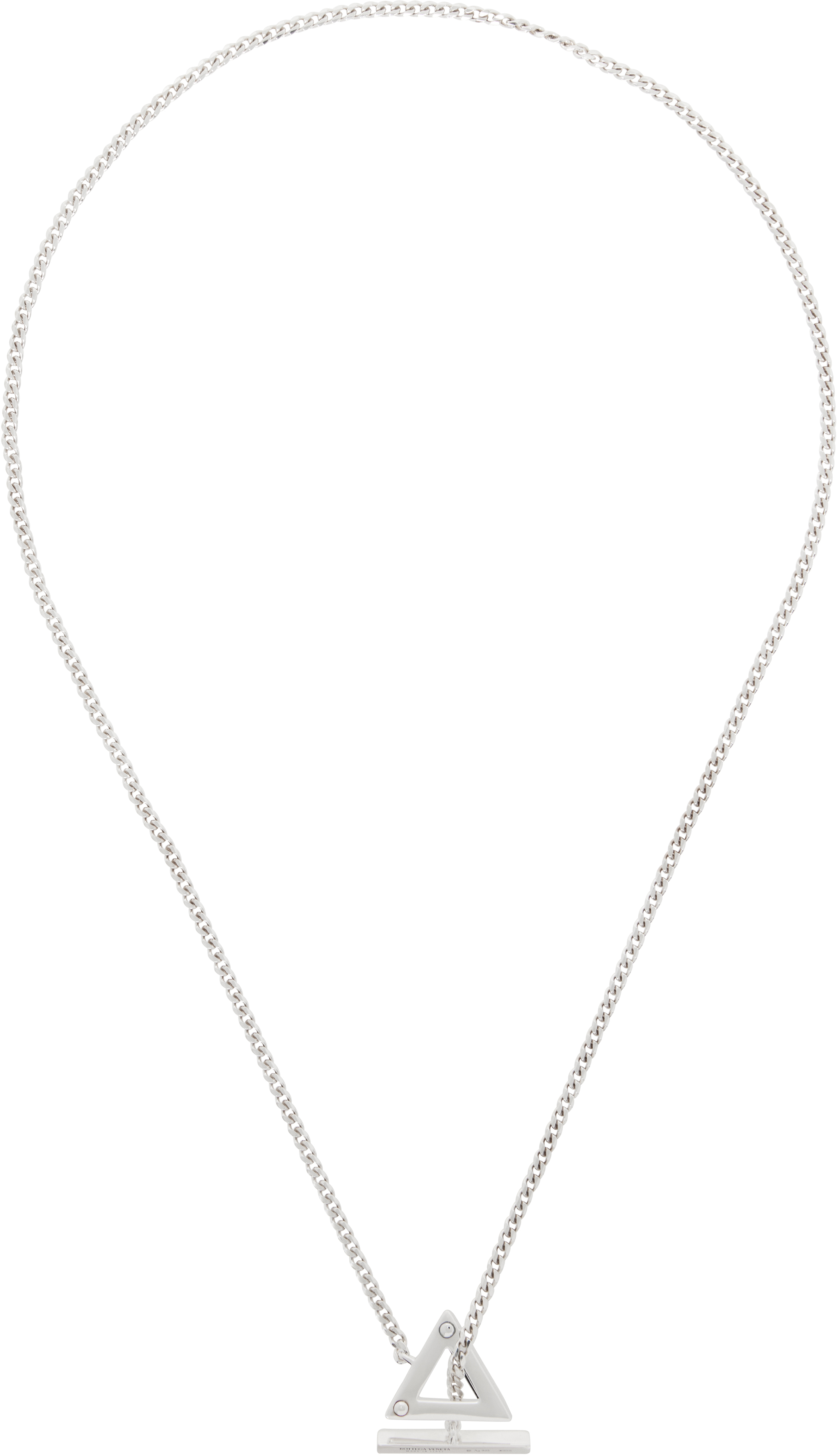BOTTEGA VENETA スターリングシルバー Rivet ネックレス 人気 Bottega Veneta: シルバー Rivet ネックレス | SSENSE 日本