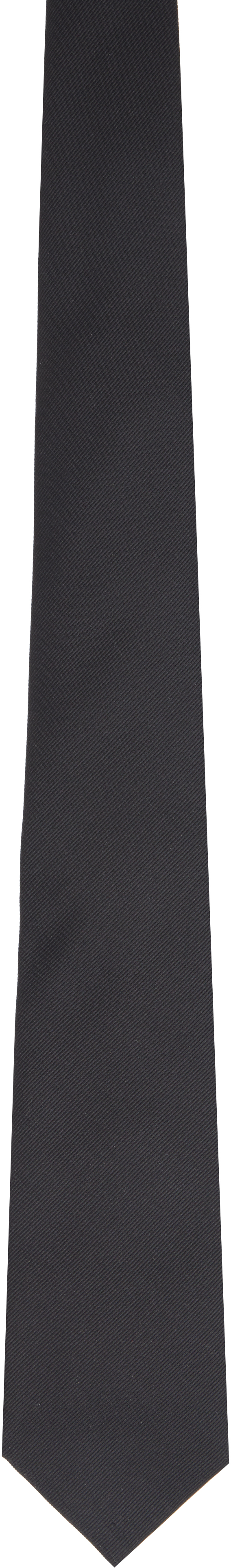 Black Silk Twill Tie