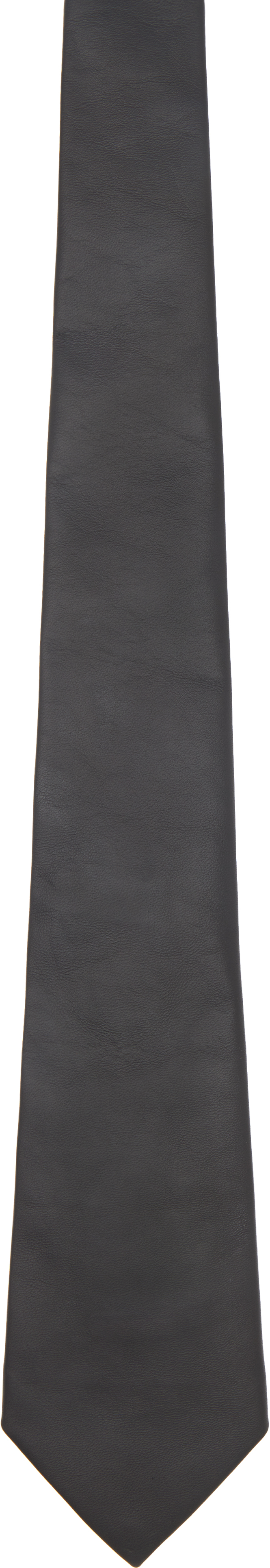 Brown Smooth Lambskin Tie