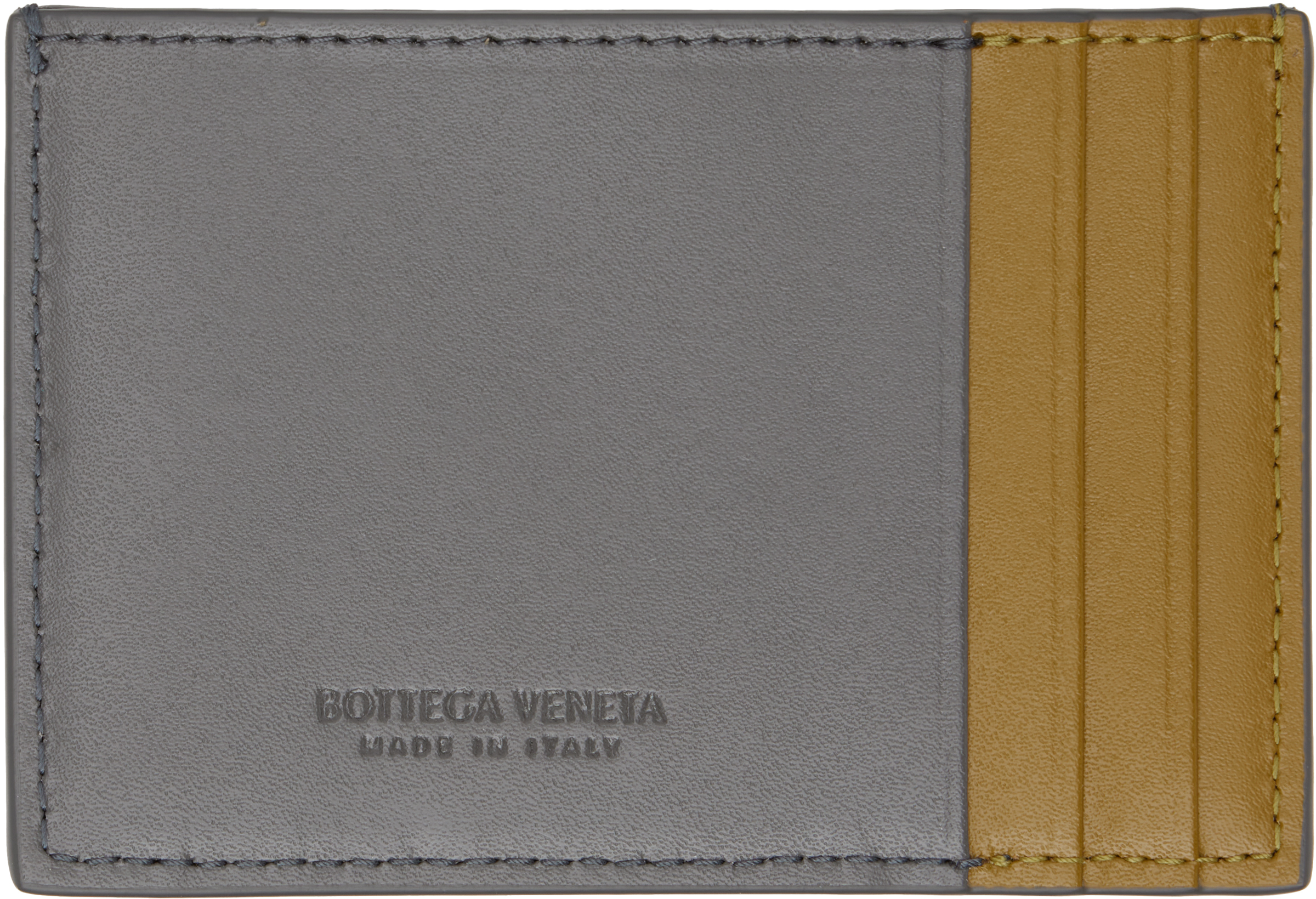 【関税込み】Bottega Veneta グレー Cassette カードケース Bottega Veneta: グレー Cassette クレジットカードケース