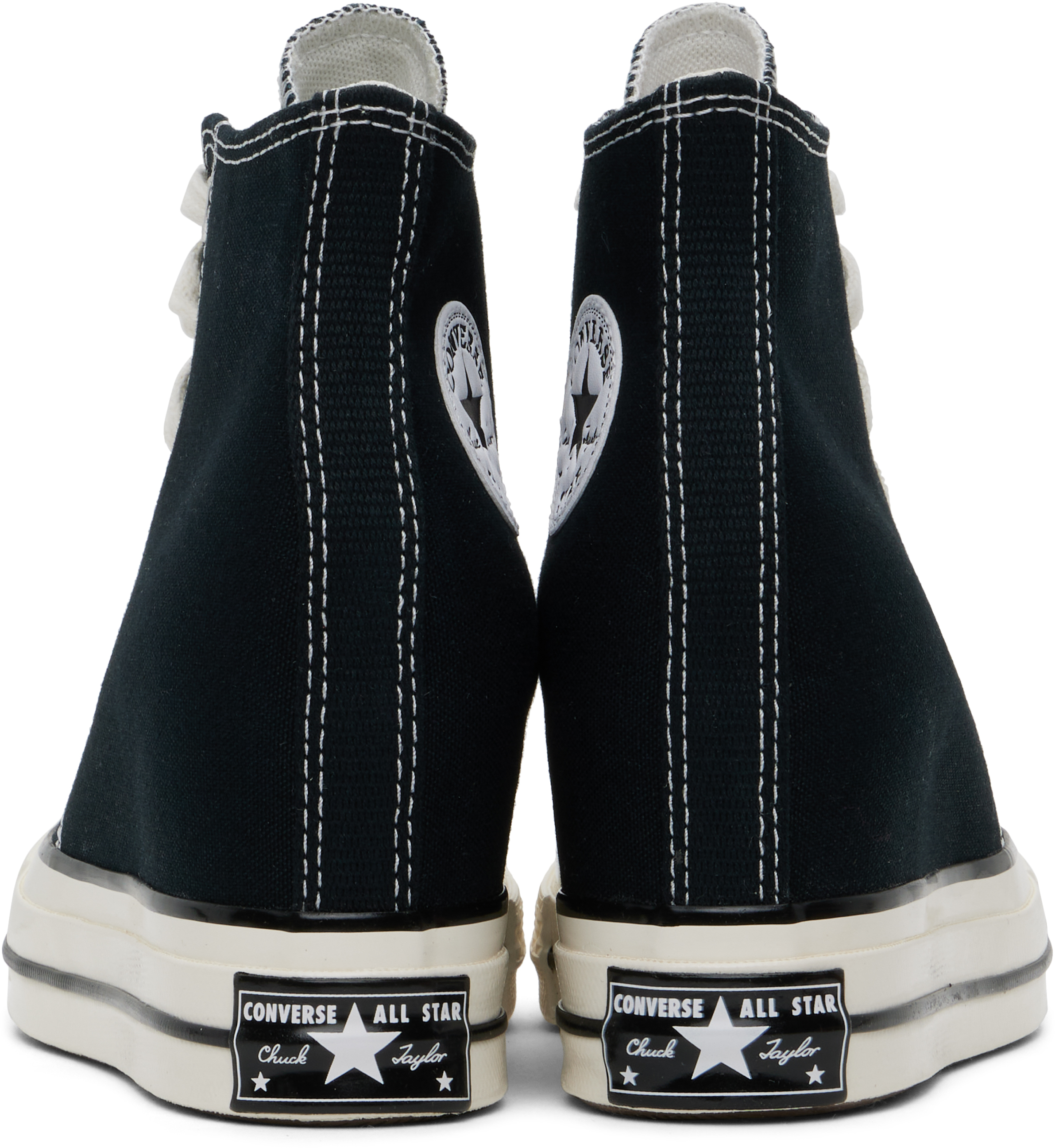 Converse Black Chuck 70 Wedge Sneakers In Blk/egret/wht
