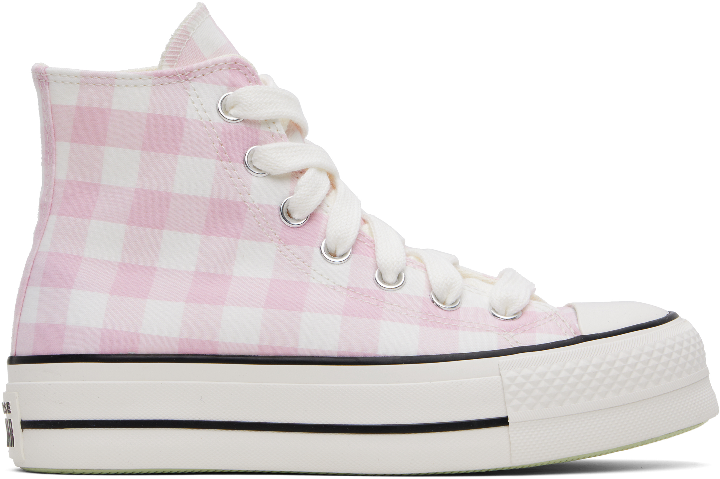 Pink & White Chuck Taylor All Star Gingham Sneakers