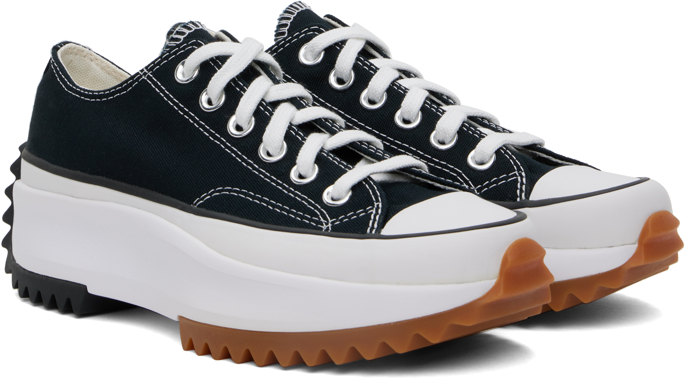 Converse Run Star Hike Low-top Sneakers In Black/white