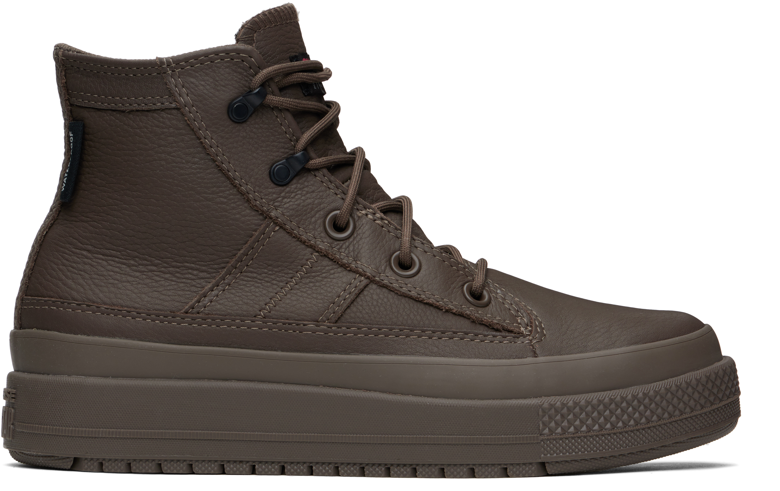 Brown Chuck Taylor All Star Equip Waterproof High Top Sneakers