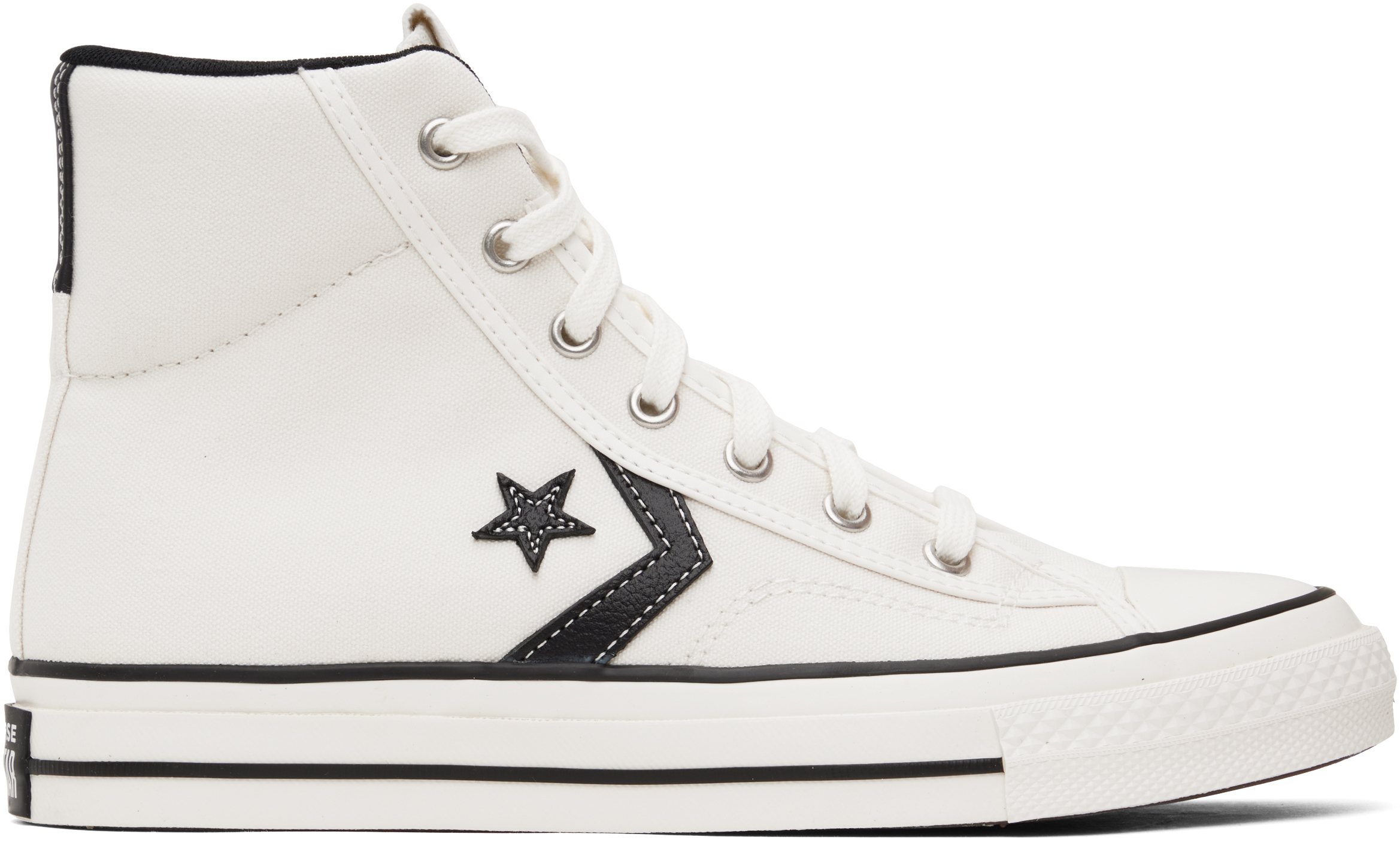 aa♥ Converse: White Star Player 76 High Top Sneakers | SSENSE