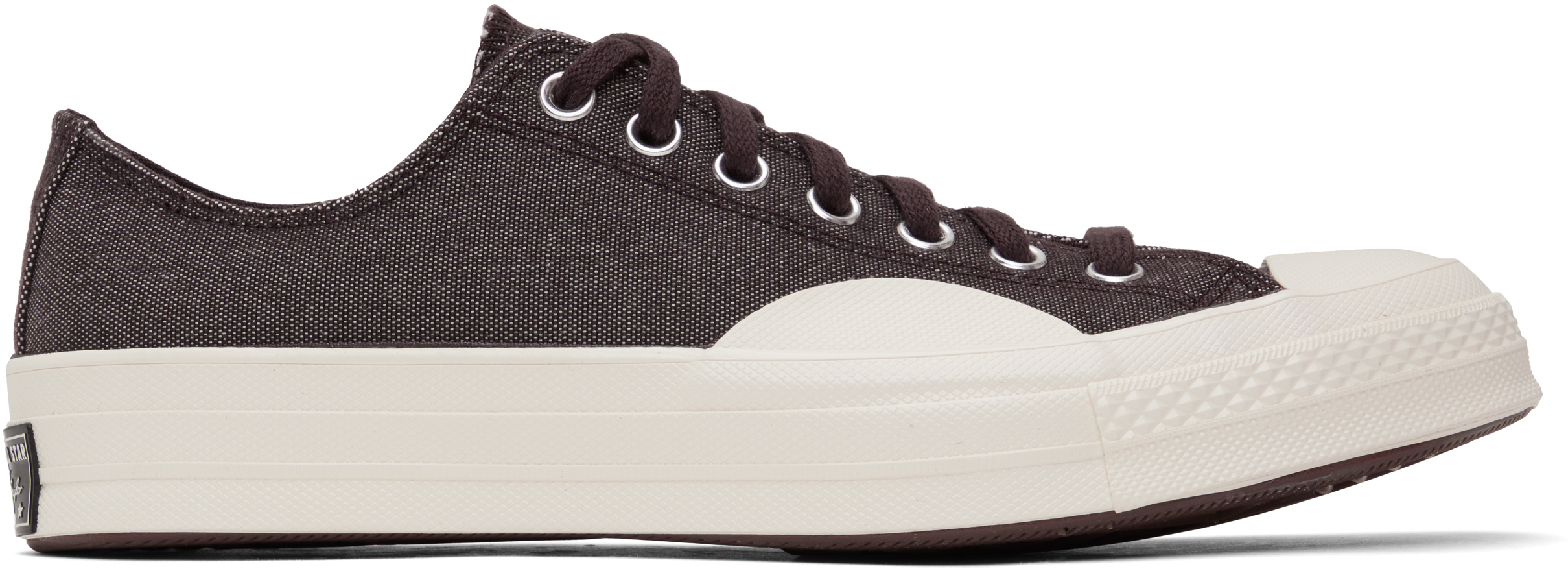 こぜ Burgundy Chuck 70 Tough Textures Low Top Sneakers by Converse on Sale