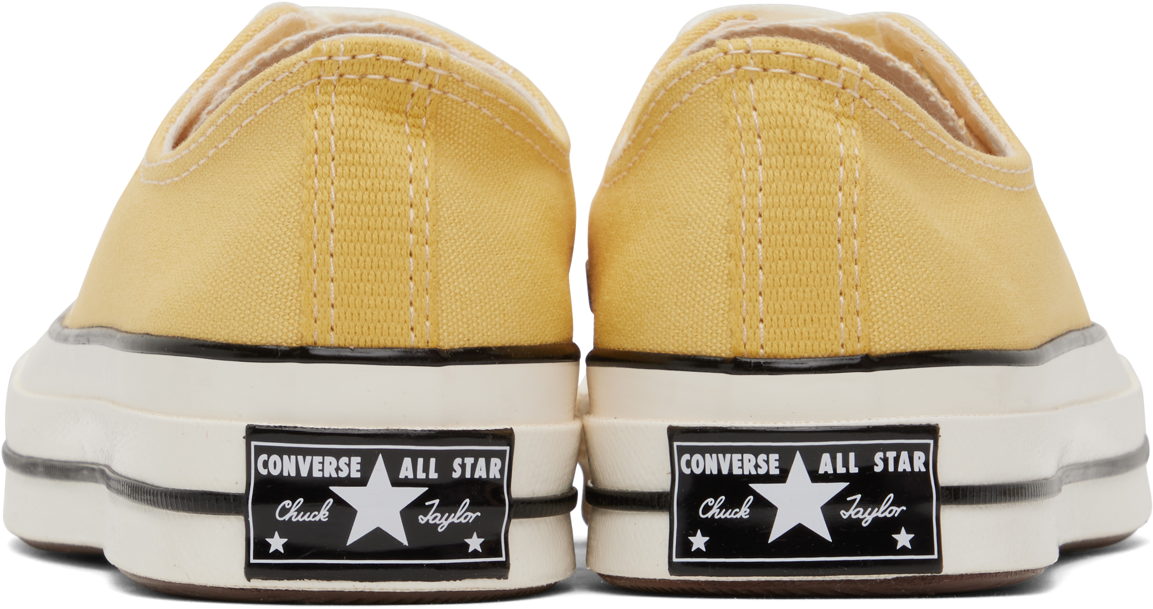 Converse Tan Chuck 70 Low Top Sneakers In Bananas/egret/black