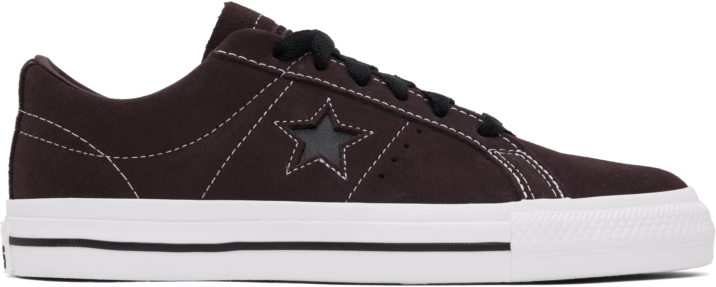 Burgundy CONS One Star Pro Low Top Sneakers