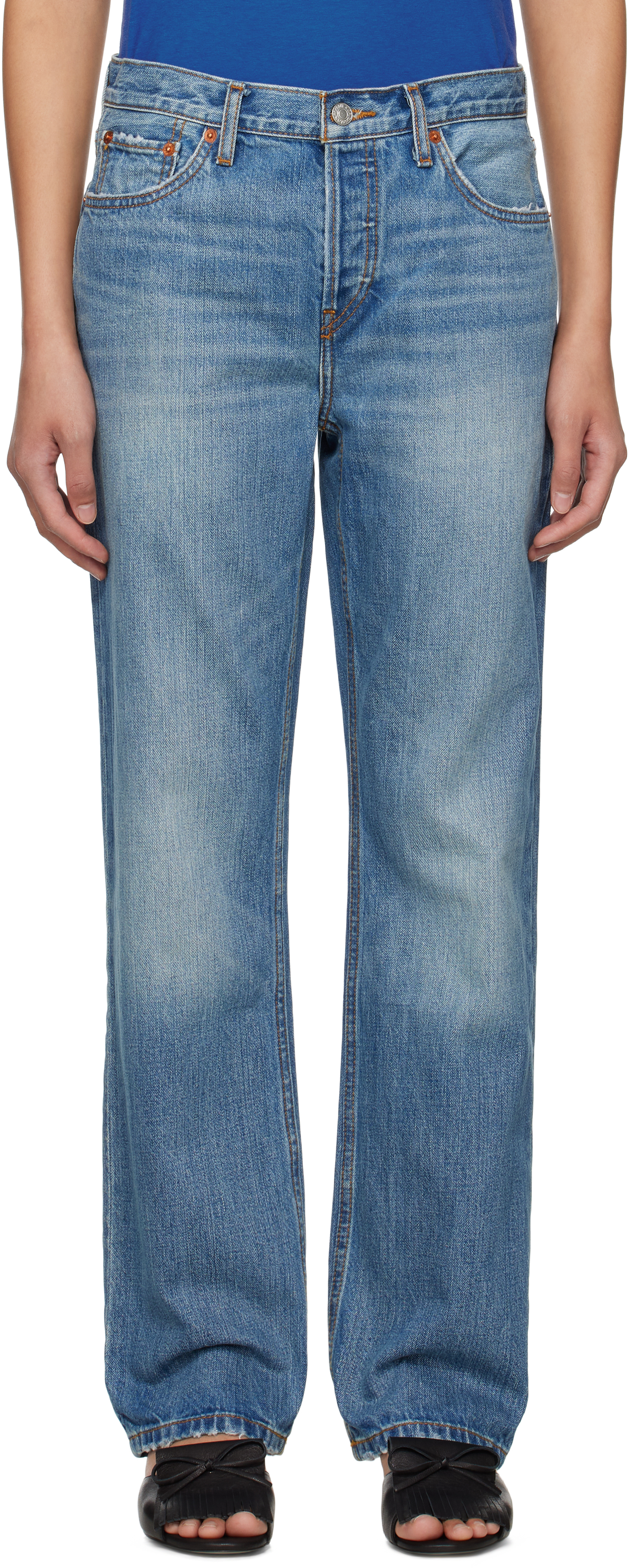 Re/done Blue 'the Standard' Jeans