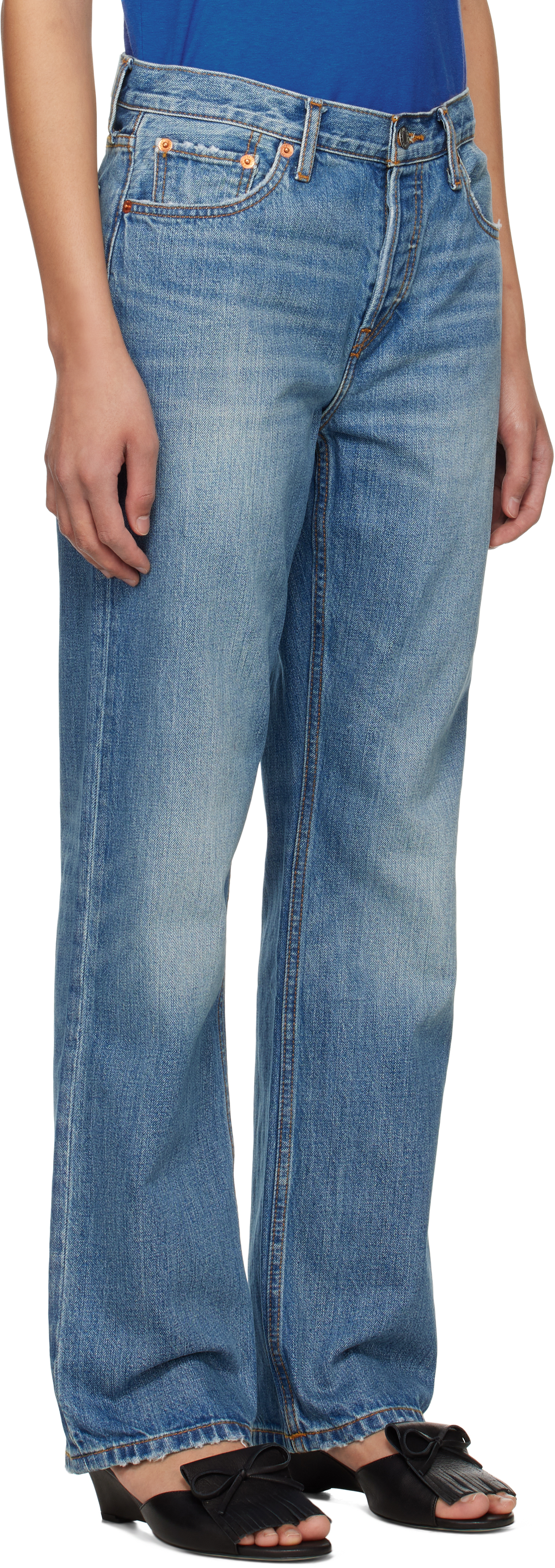 Re/done Blue 'the Standard' Jeans