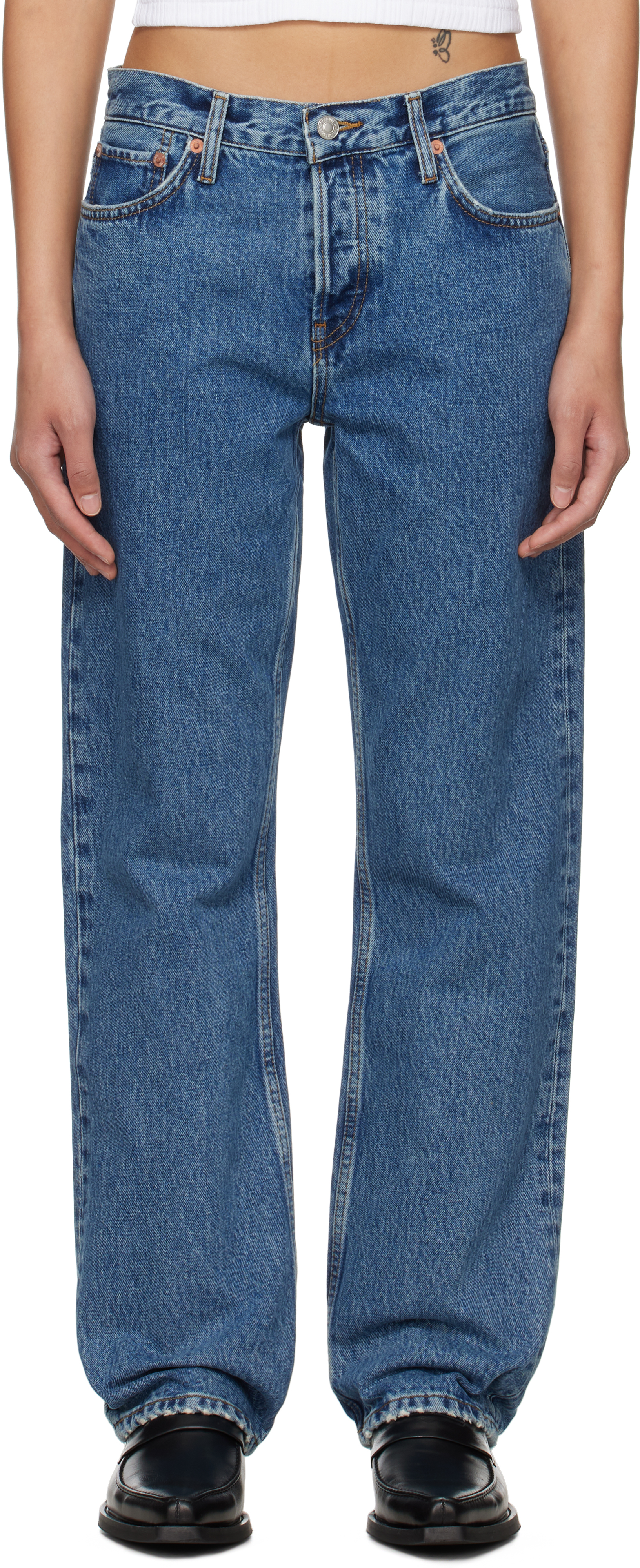 Re/done Blue 'the Standard' Jeans