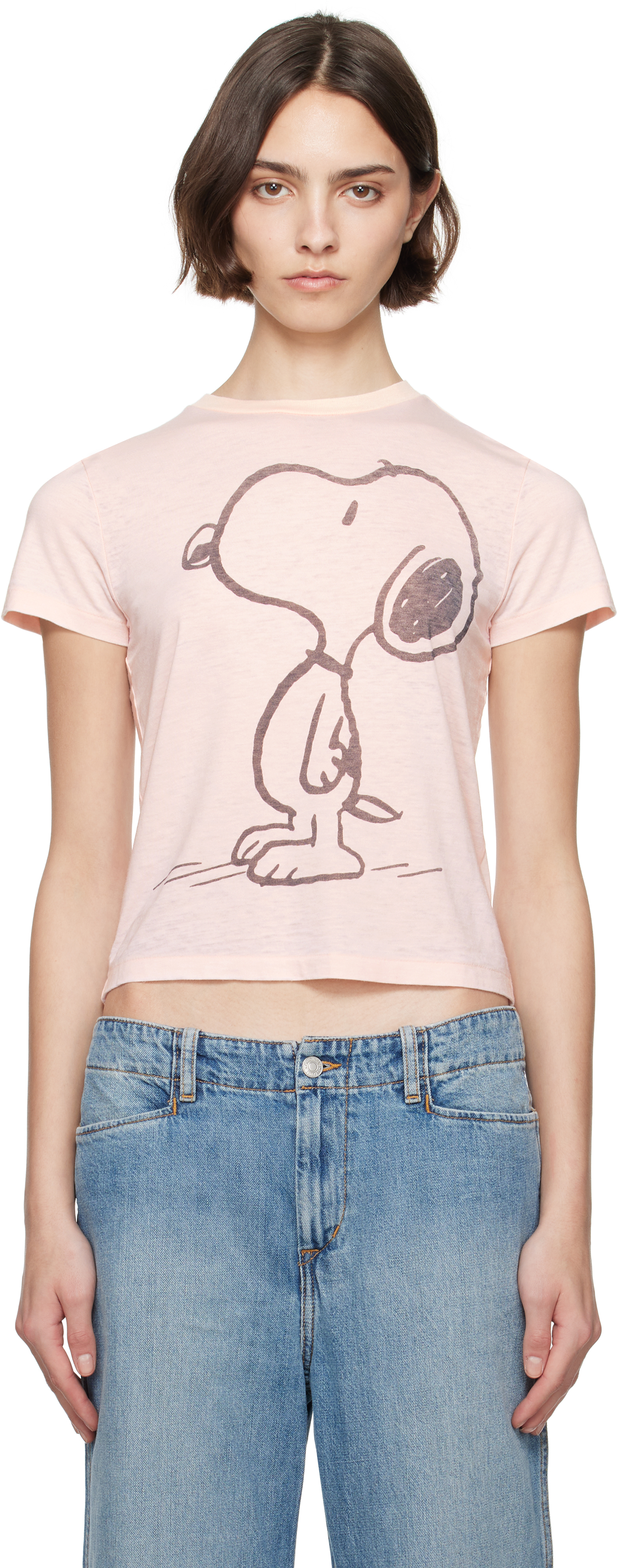 Pink Classic Snoopy T-shirt