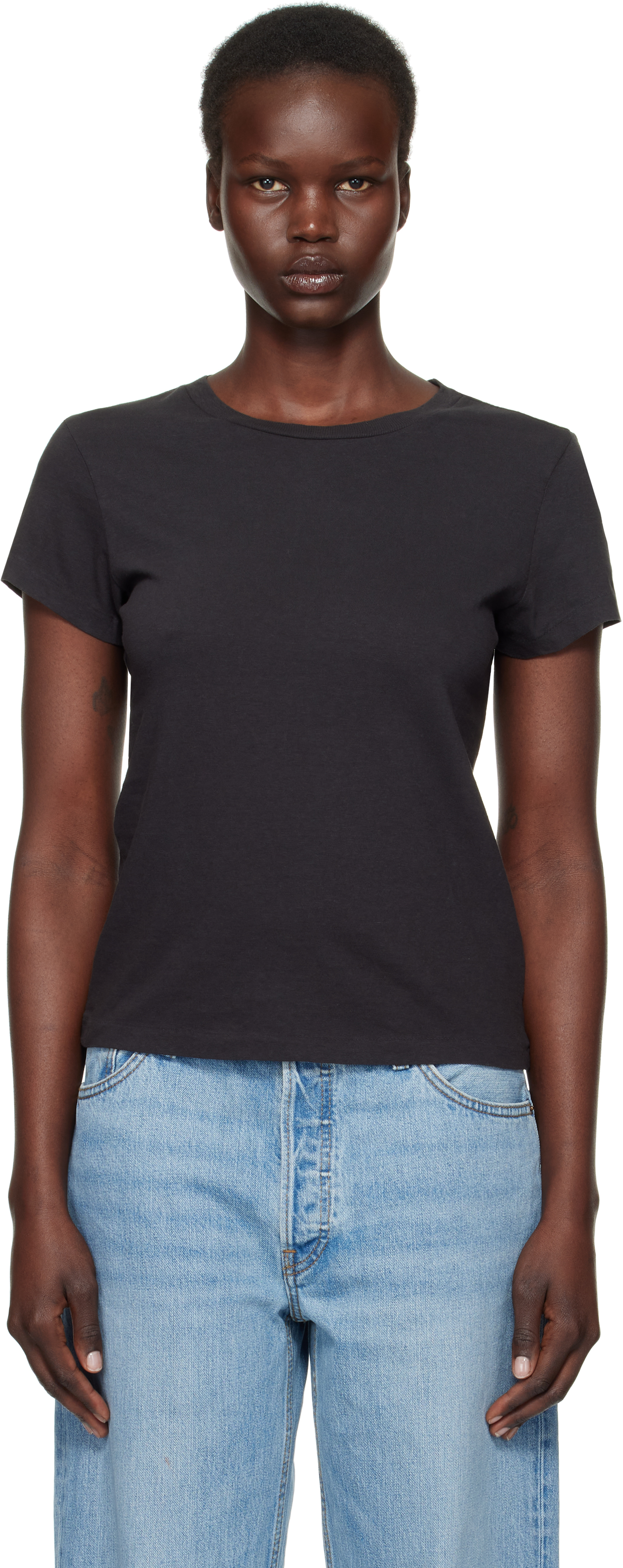 Black Hanes Edition 1960s Slim T-shirt