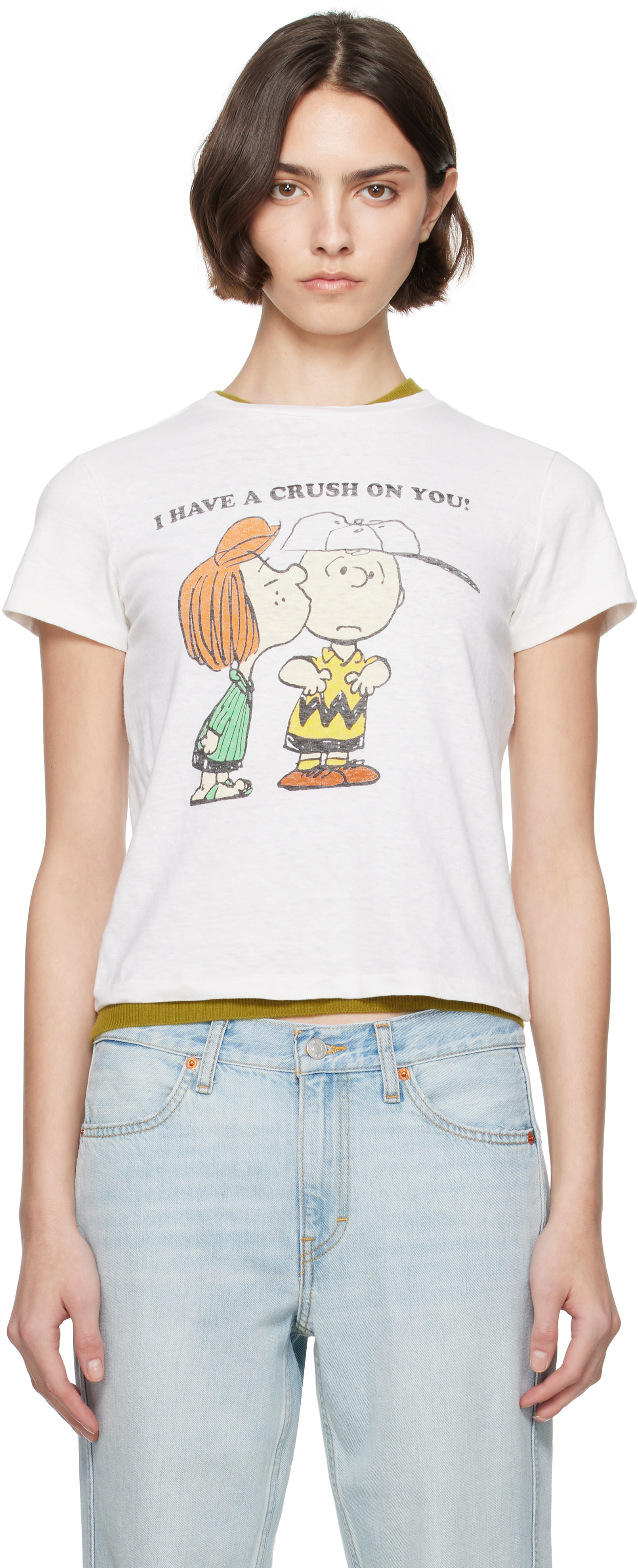 White Classic 'Peanuts Crush' T-shirt