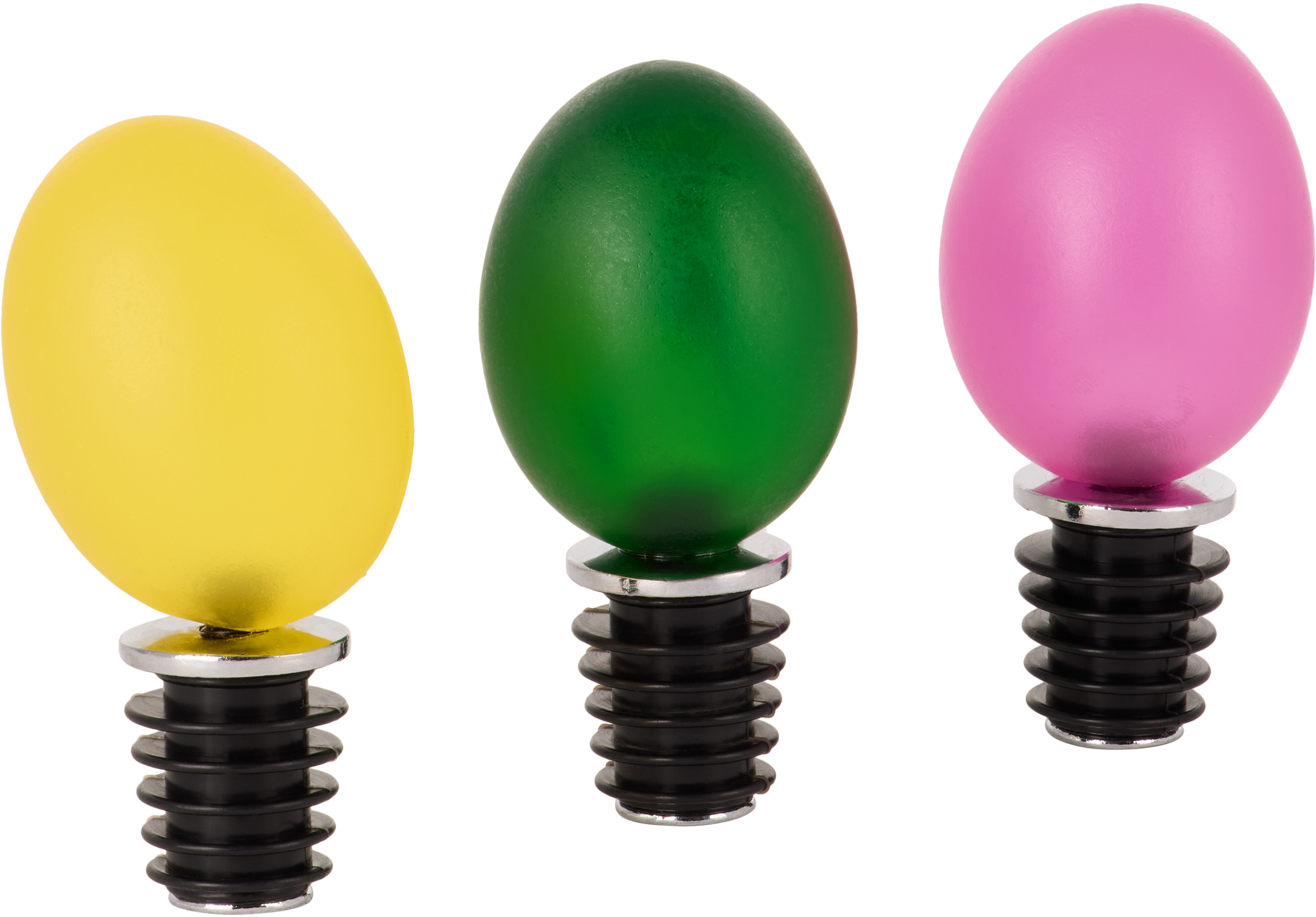 Rira Multicolor Egg Stopper Set, 3 Pcs In Multi
