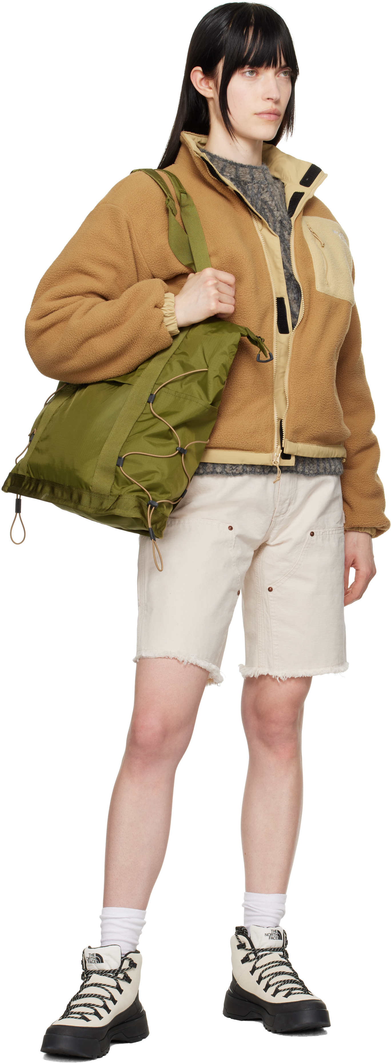 The North Face Green Borealis Tote In 39m Forest Olive/uti