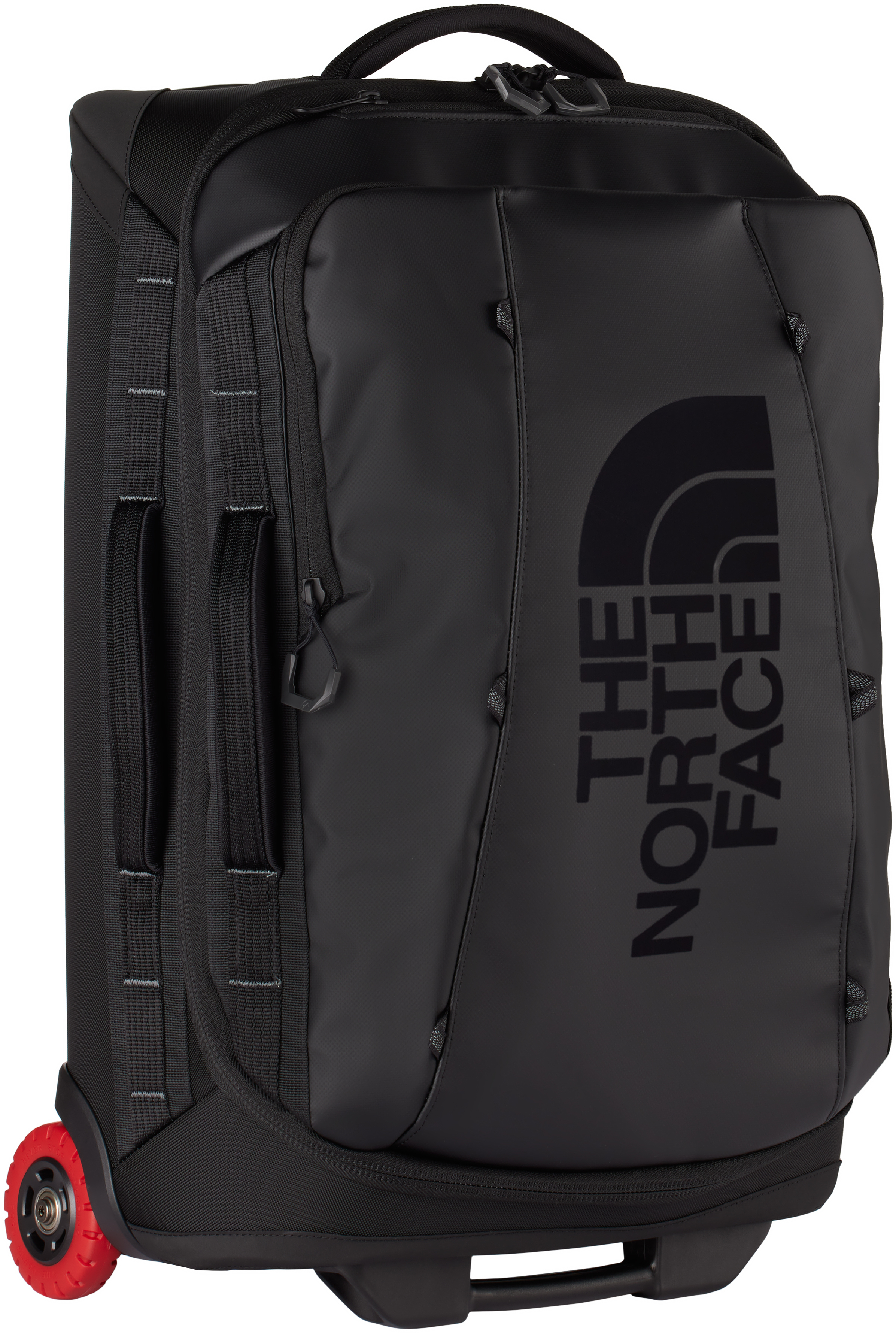 The North Face Black Base Camp Rolling Thunder Suitcase In 53r Tnf Black/tnf Wh
