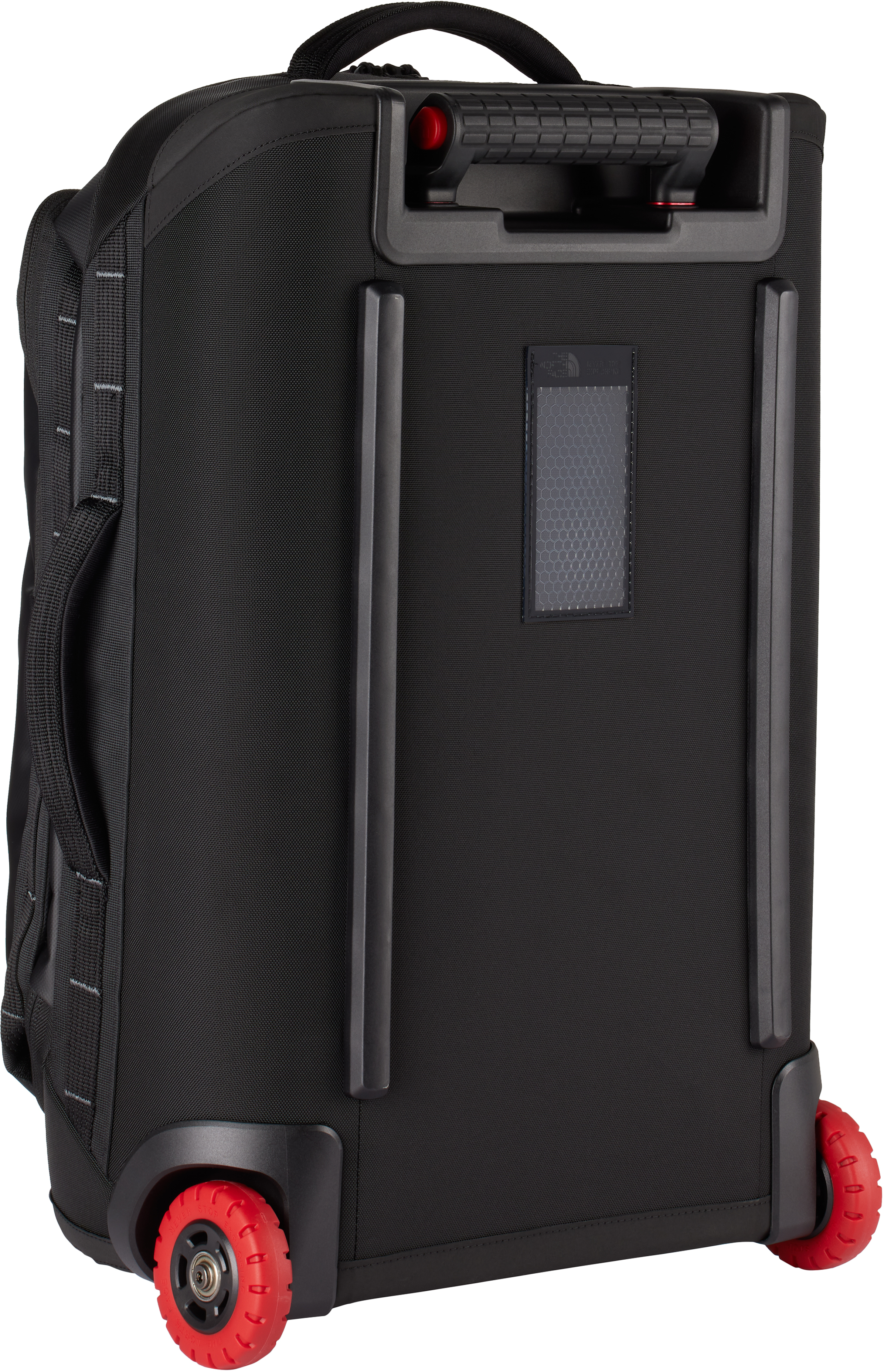 The North Face Black Base Camp Rolling Thunder Suitcase In 53r Tnf Black/tnf Wh