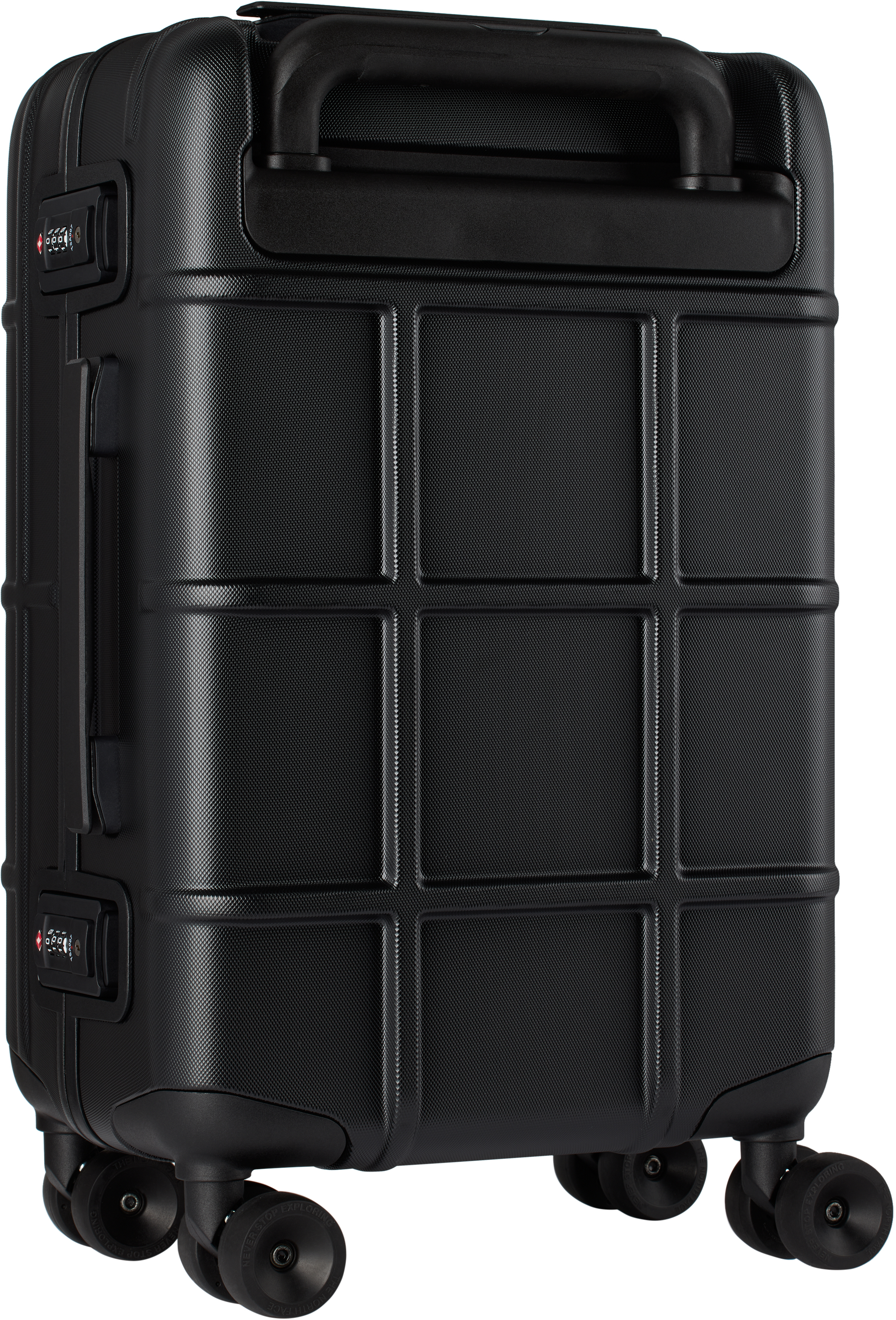 The North Face Black All Weather 4-wheeler 22 Suitcase In 53r Tnf Black/tnf Wh